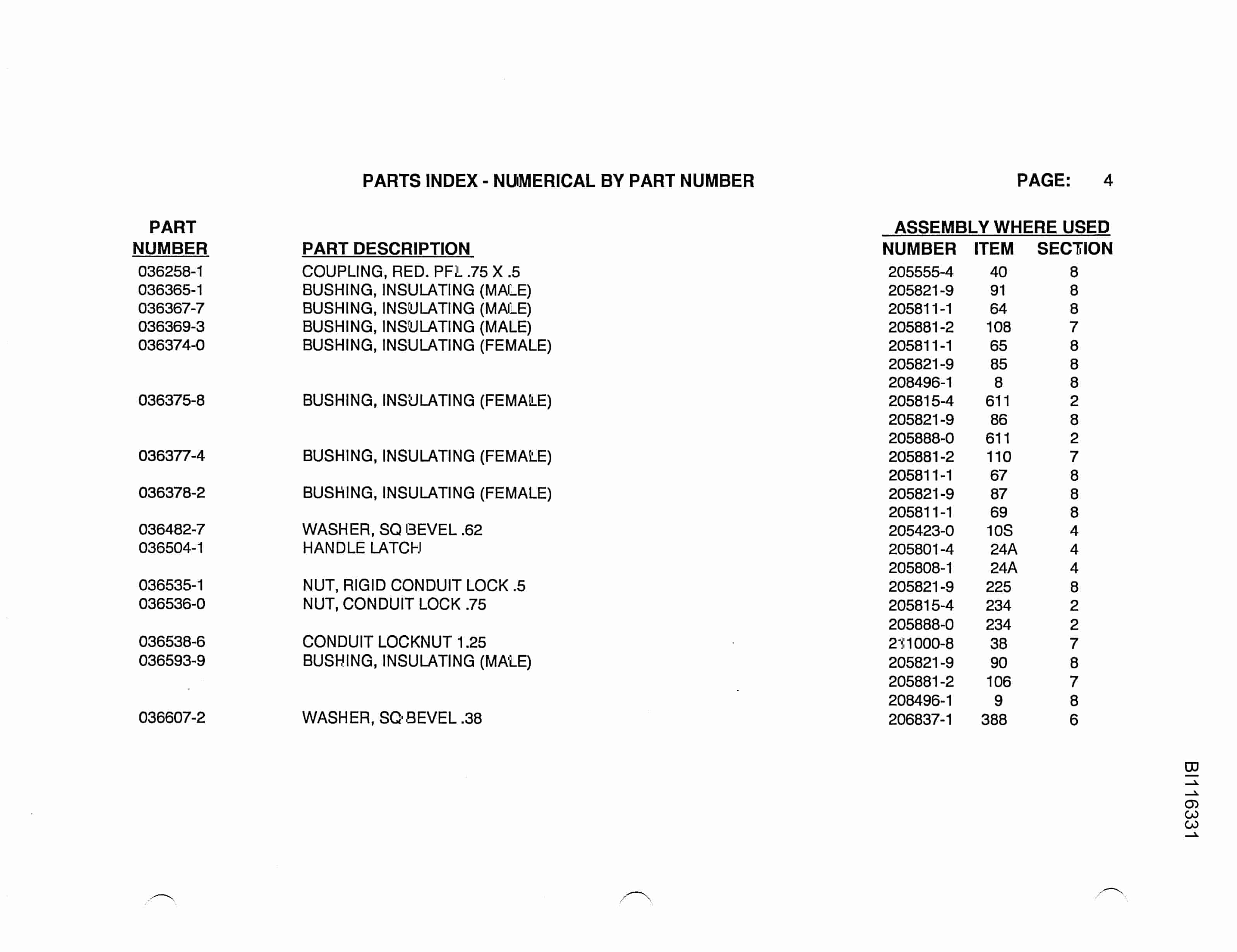 Bucyrus 8750 Walking Dragline Parts Catalog BI116331 Vol 2-3