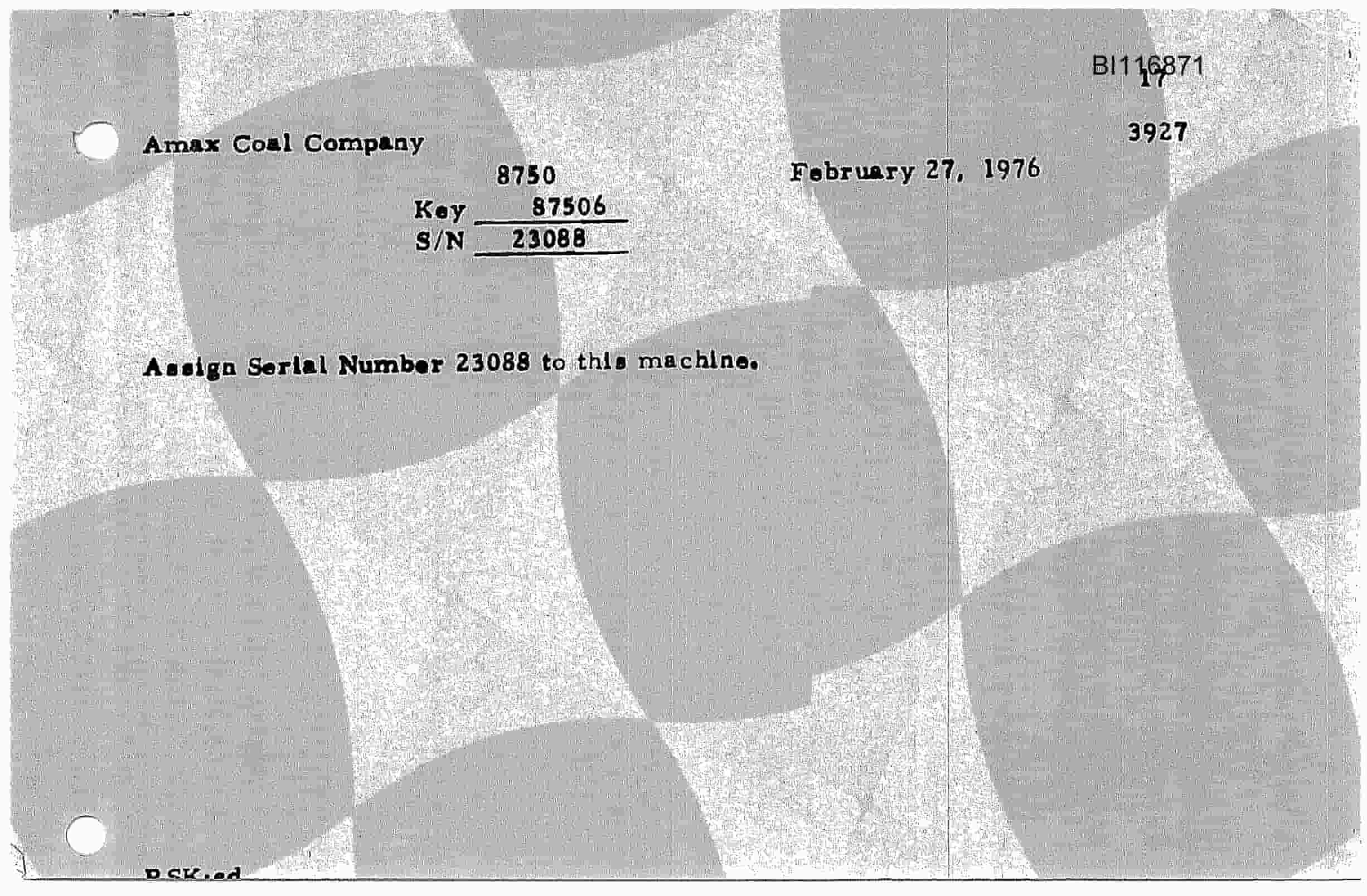 Bucyrus 8750 Walking Dragline Parts Catalog BI116871-3