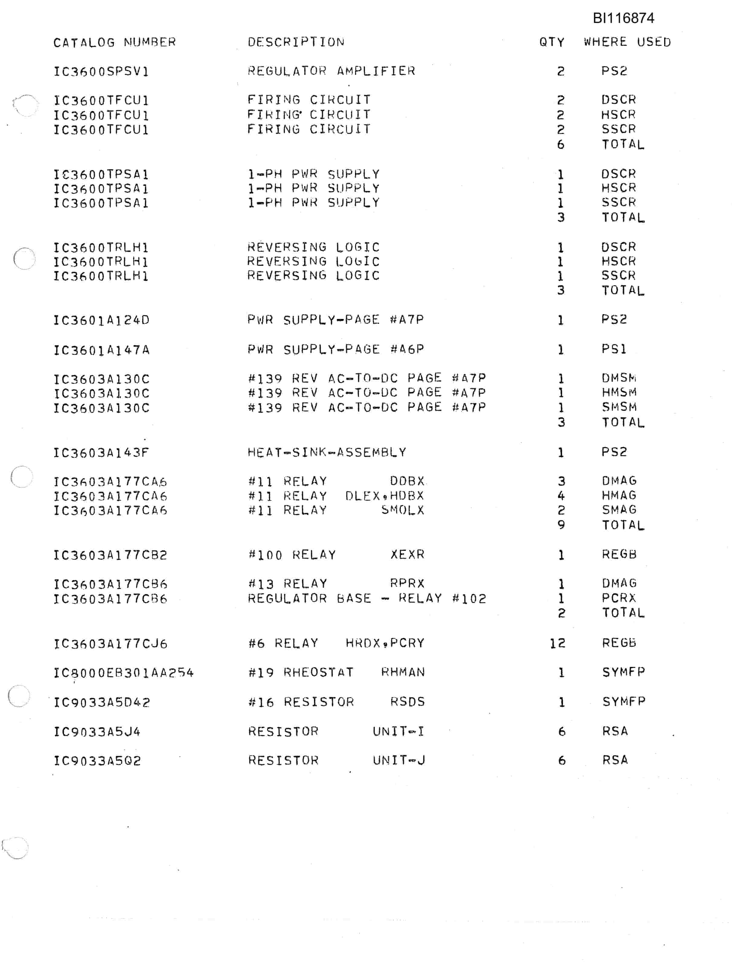 Bucyrus 8750 Walking Dragline Parts Catalog BI116874-2
