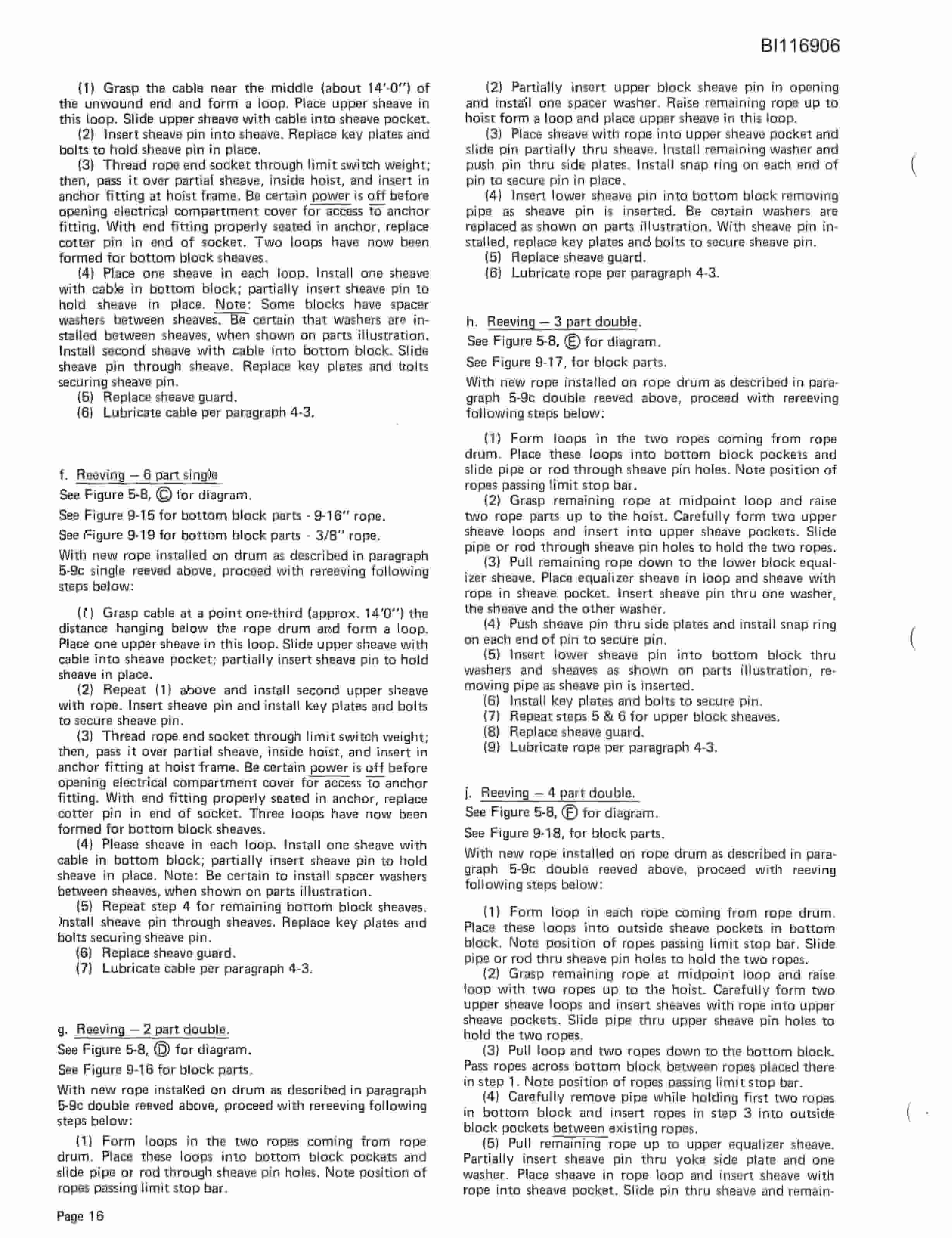 Bucyrus 8750 Walking Dragline Parts Catalog BI116906-3