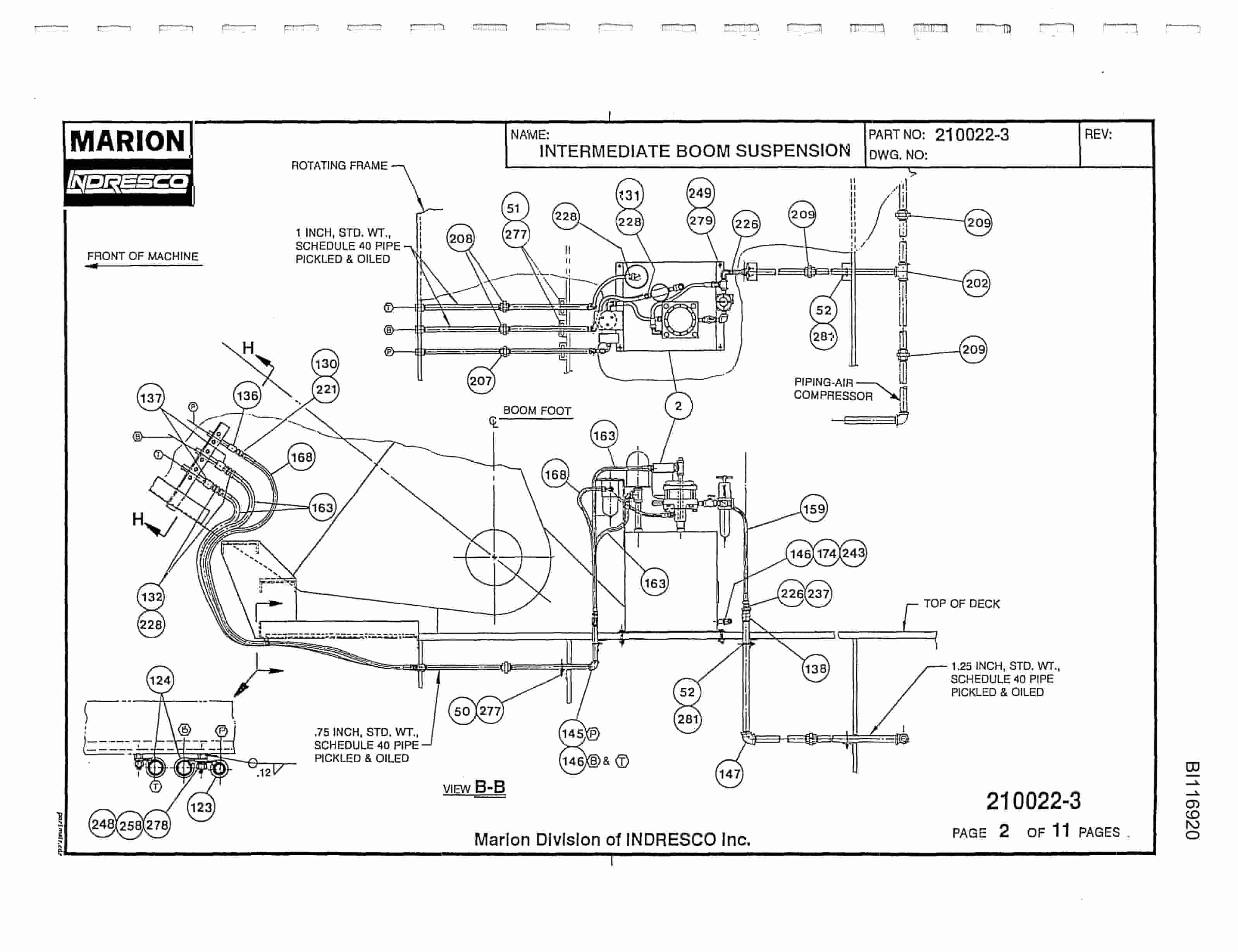 Bucyrus 8750 Walking Dragline Parts Catalog BI116920-2