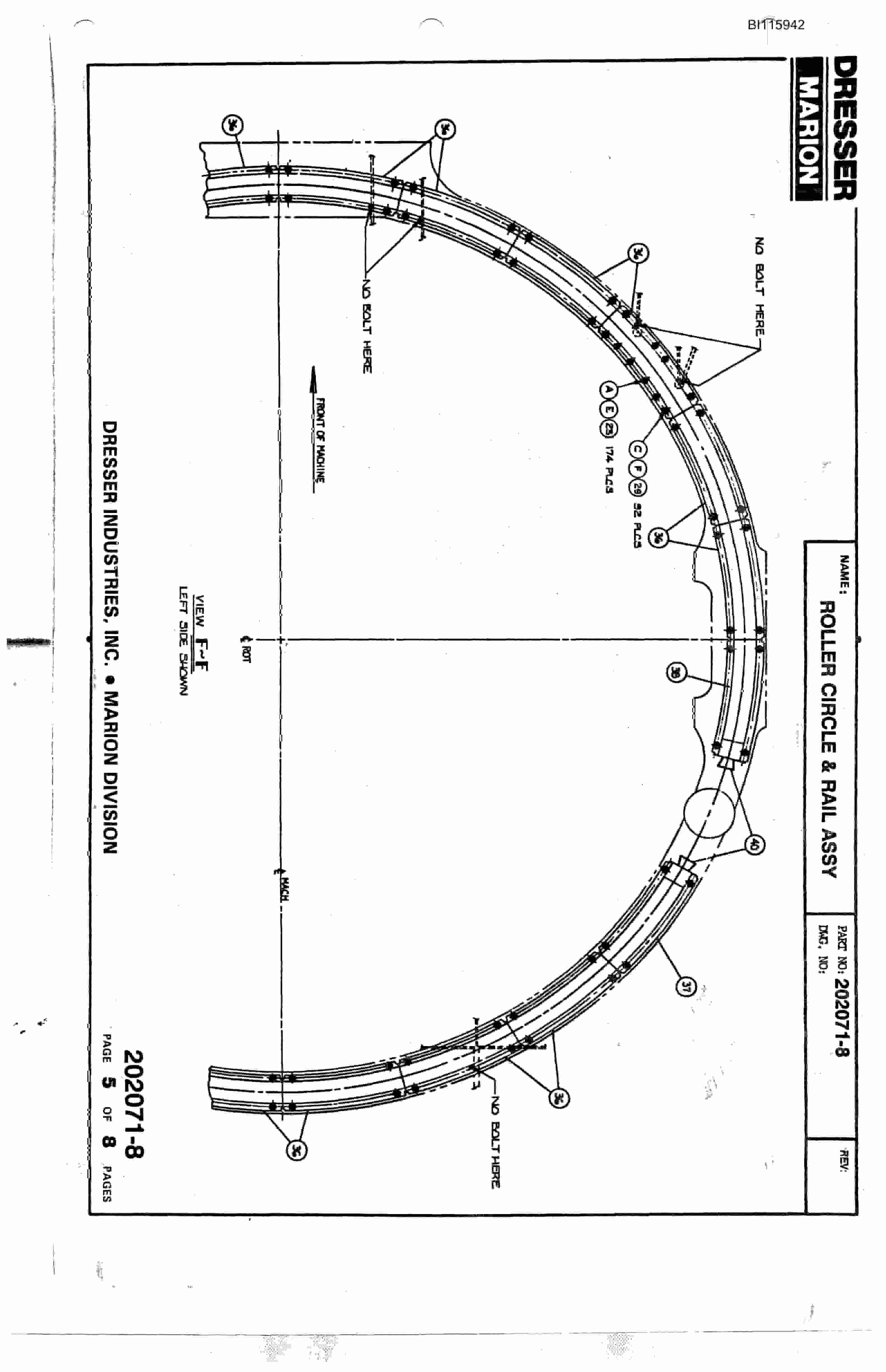 Bucyrus 8750 Walking Dragline Technical Manual BI115942-4