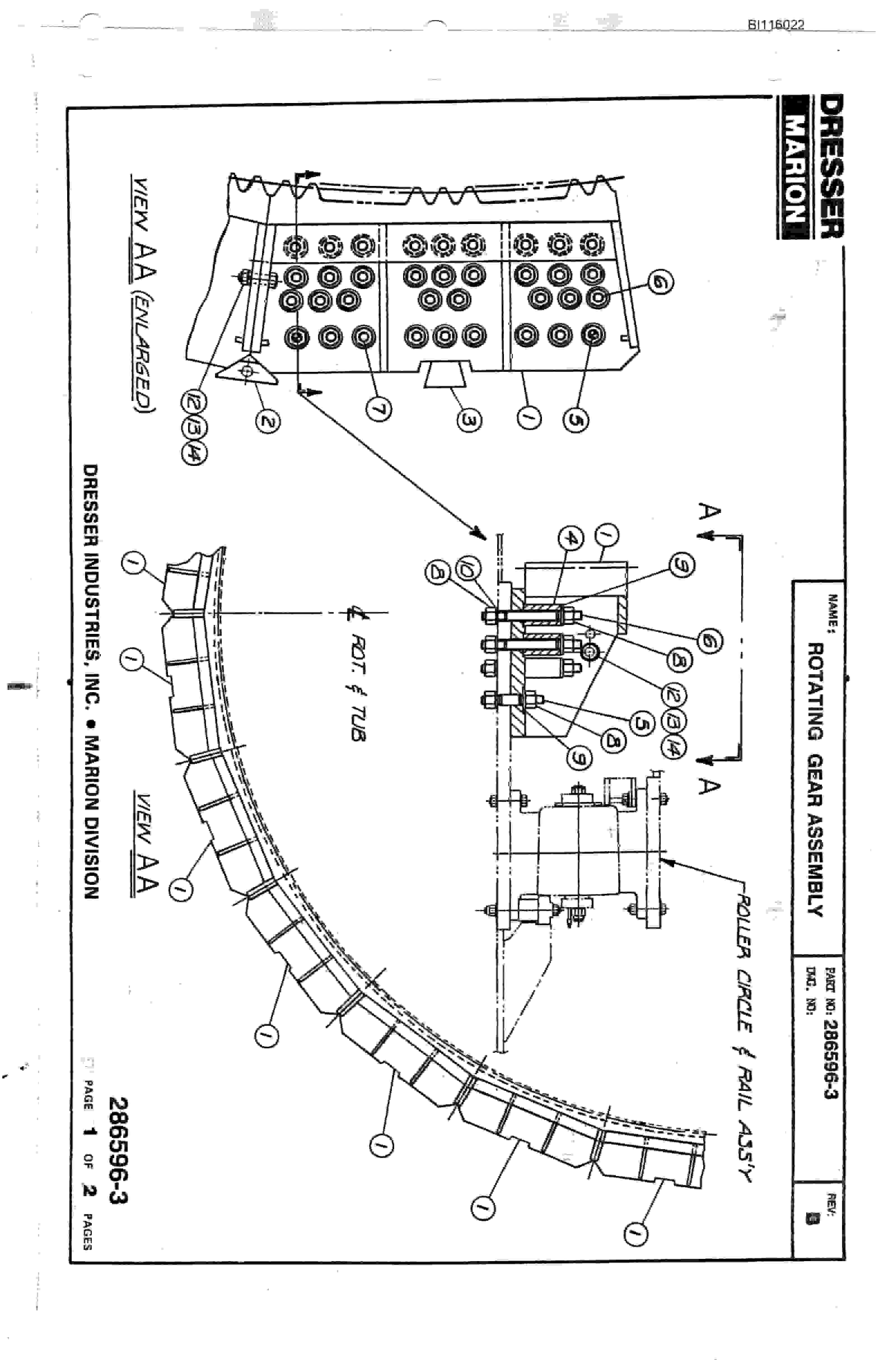 Bucyrus 8750 Walking Dragline Technical Manual BI116022-4