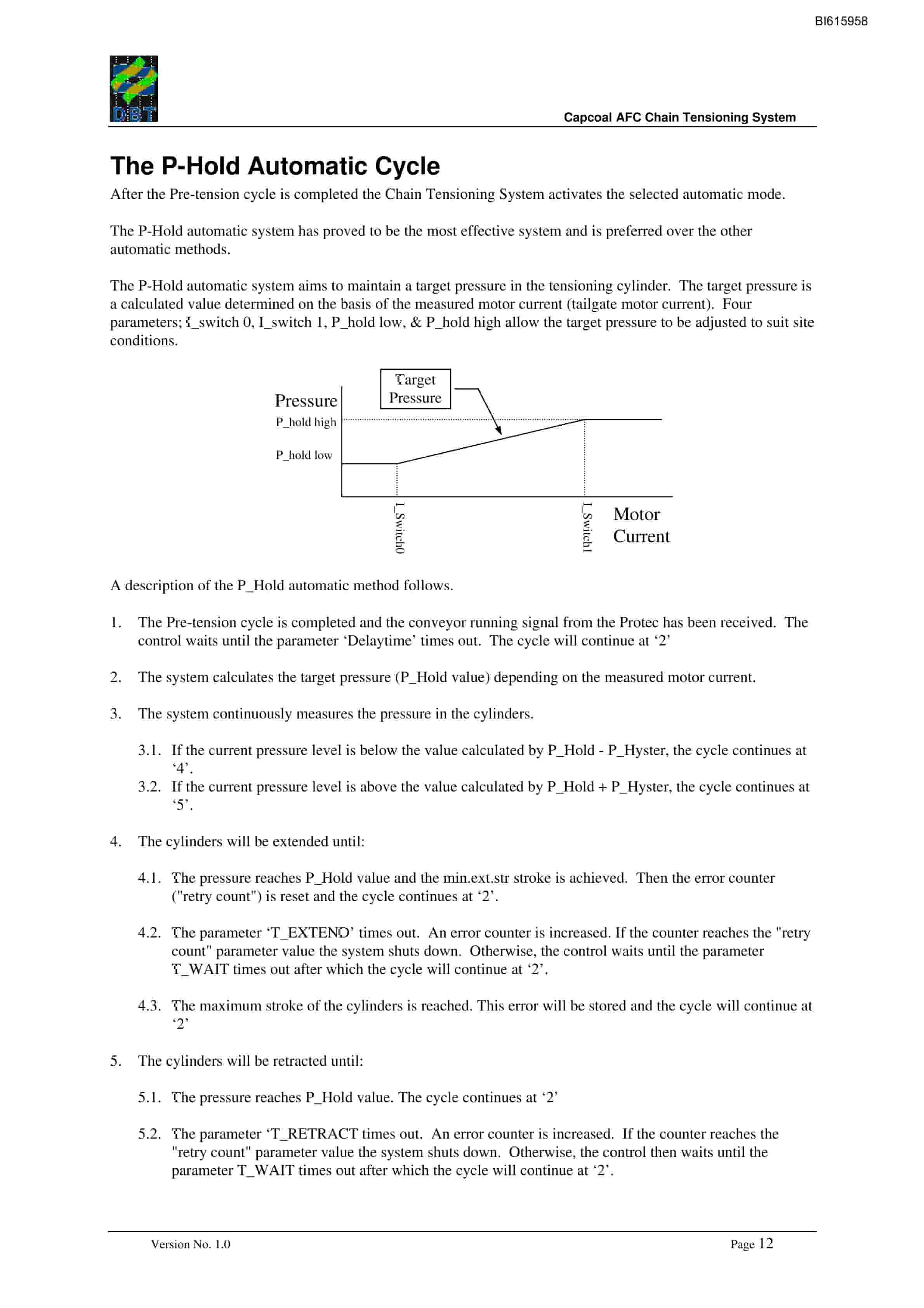 Bucyrus AFC Chain Tensioning System Technical Manual BI615958-2