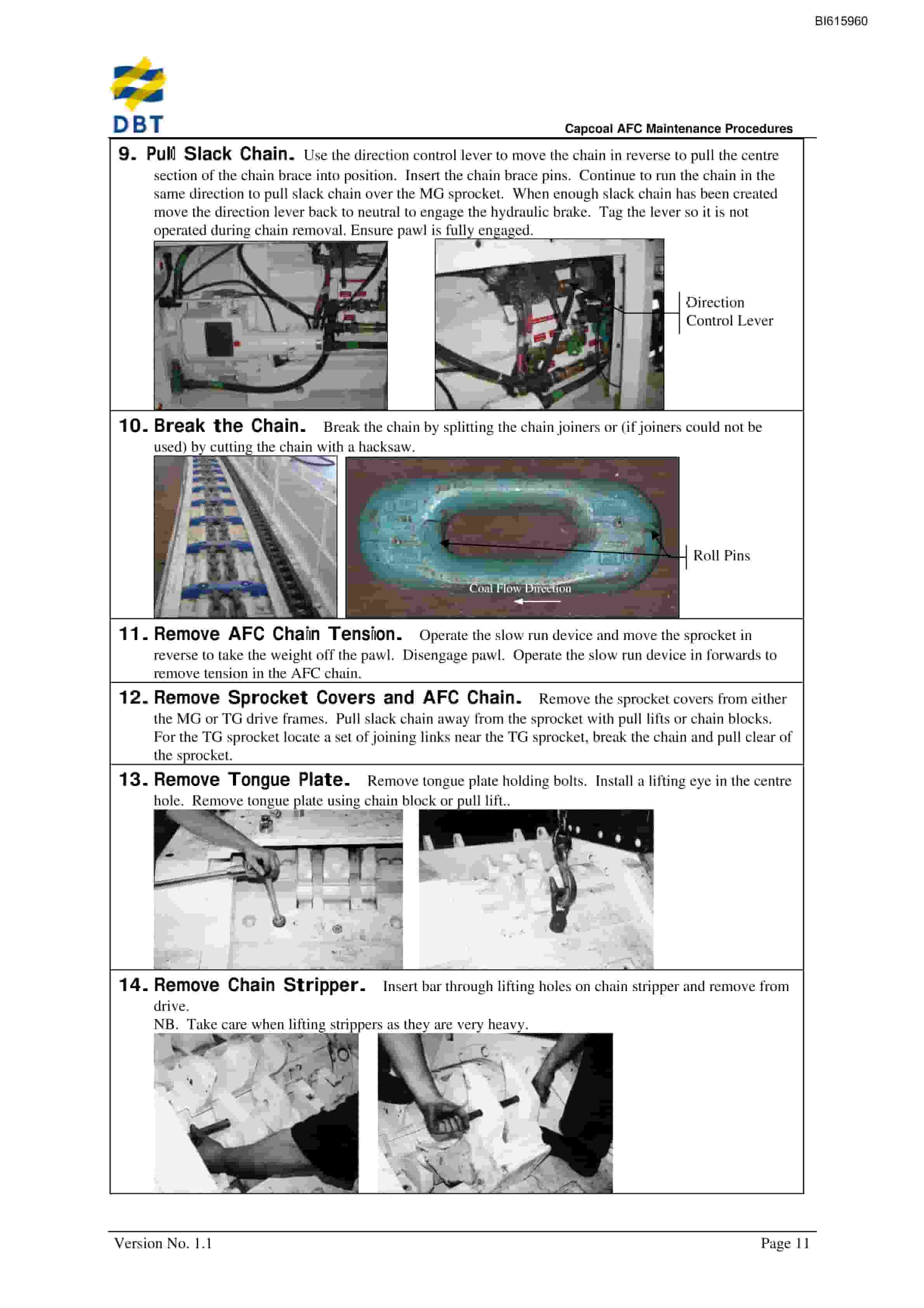 Bucyrus AFC Maintenance Procedures Technical Manual BI615960-2