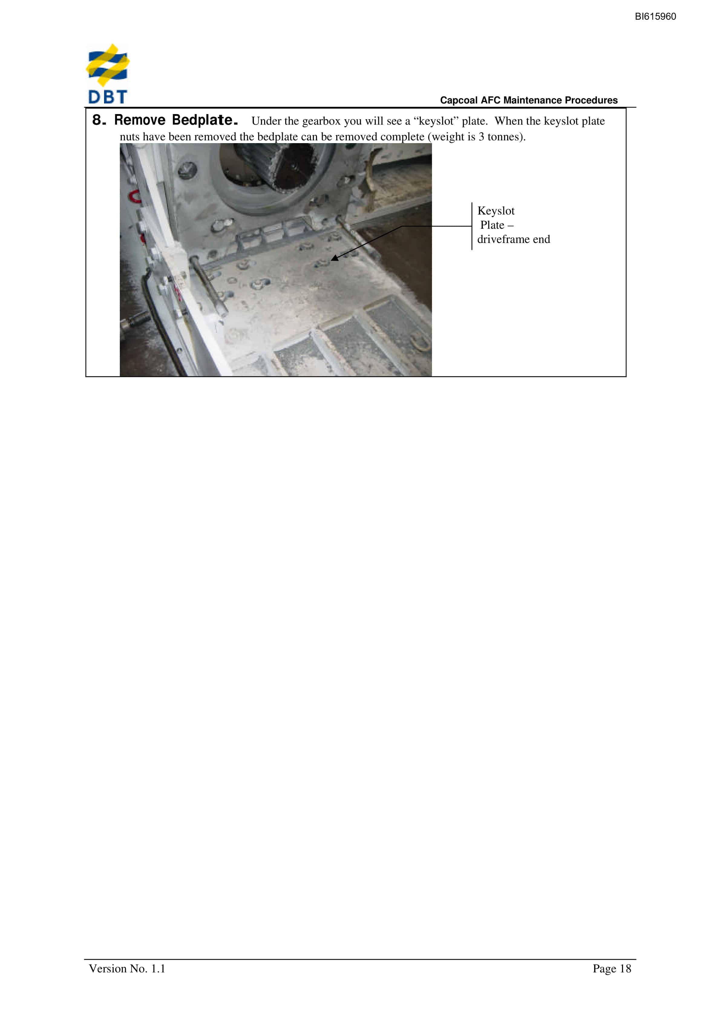 Bucyrus AFC Maintenance Procedures Technical Manual BI615960-5