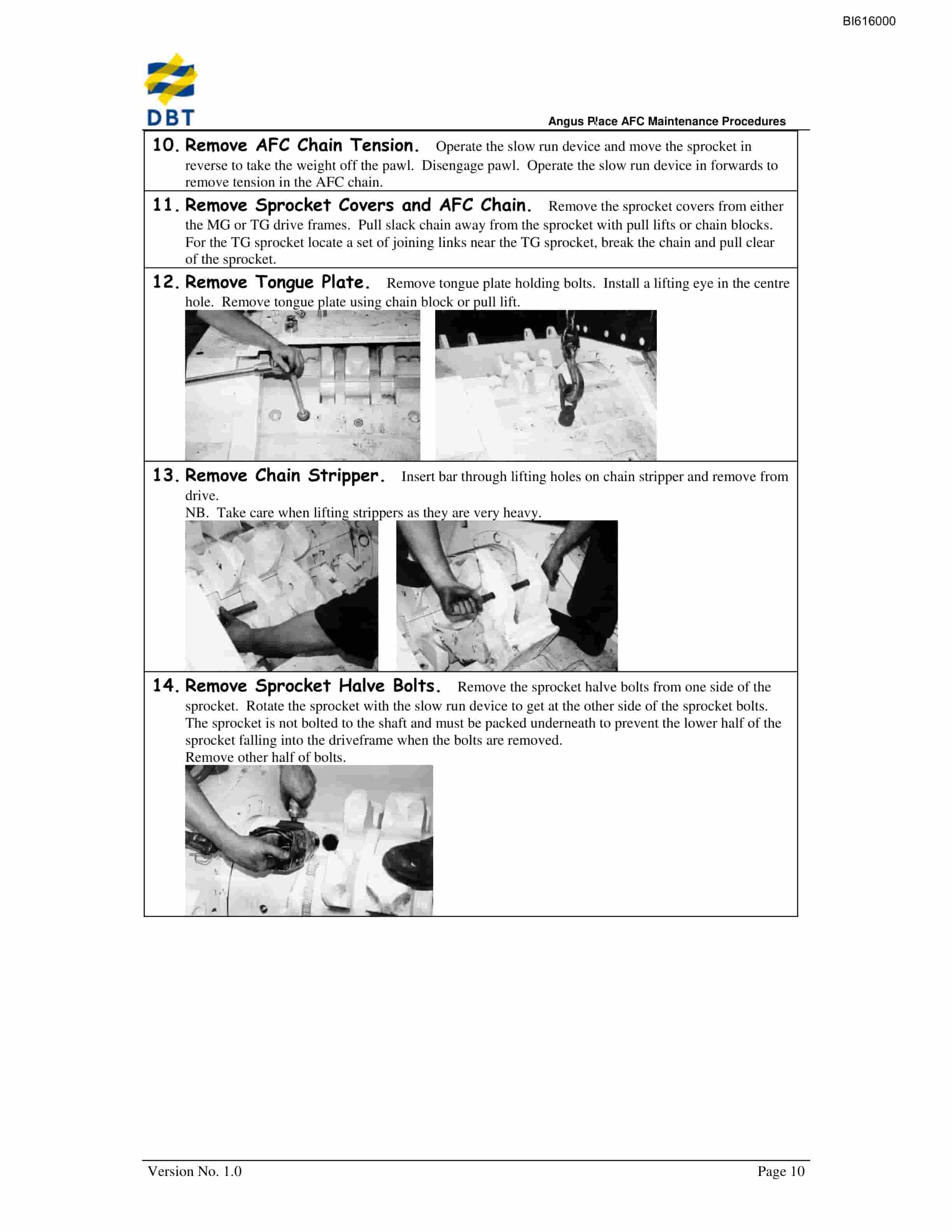 Bucyrus AFC Maintenance Procedures Technical Manual BI616000-2