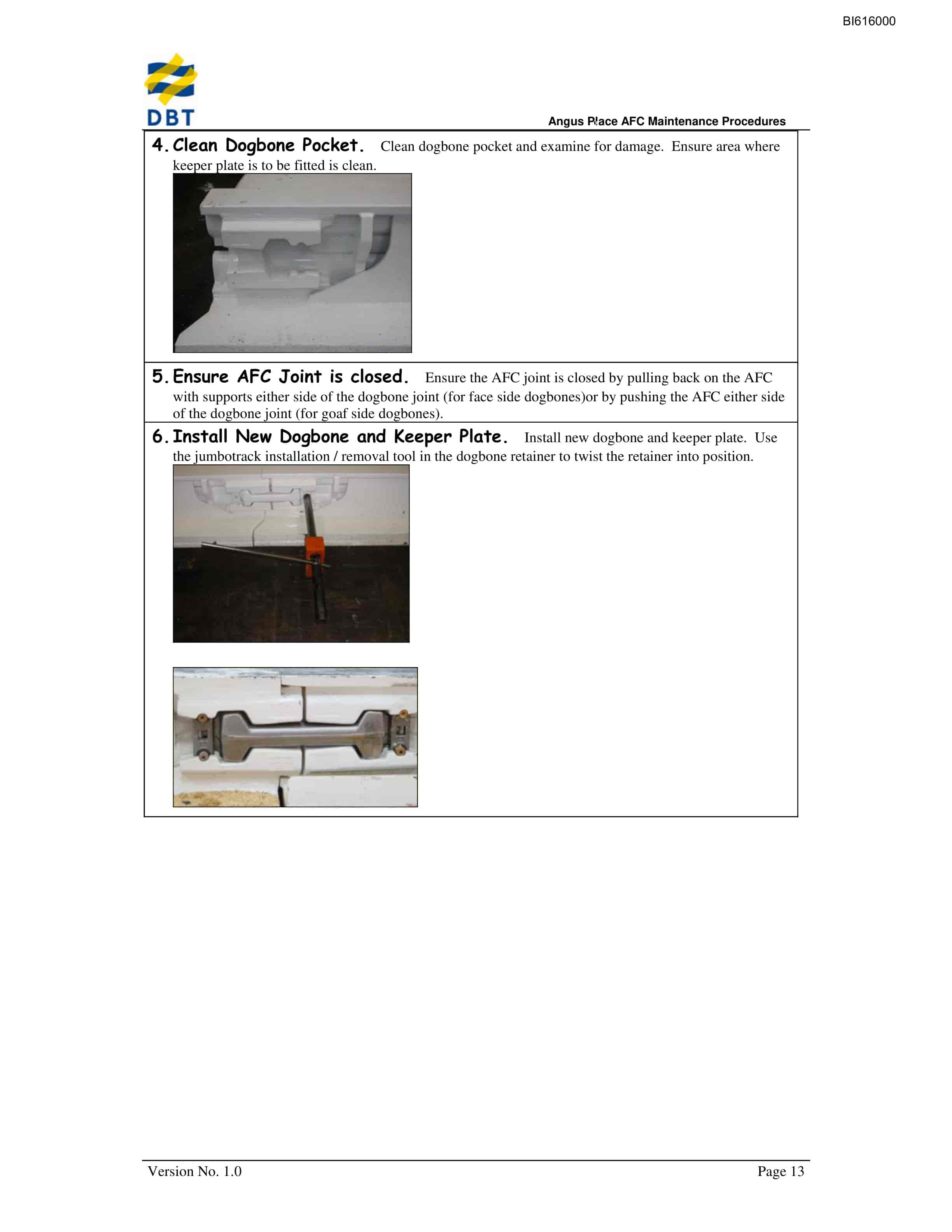 Bucyrus AFC Maintenance Procedures Technical Manual BI616000-3