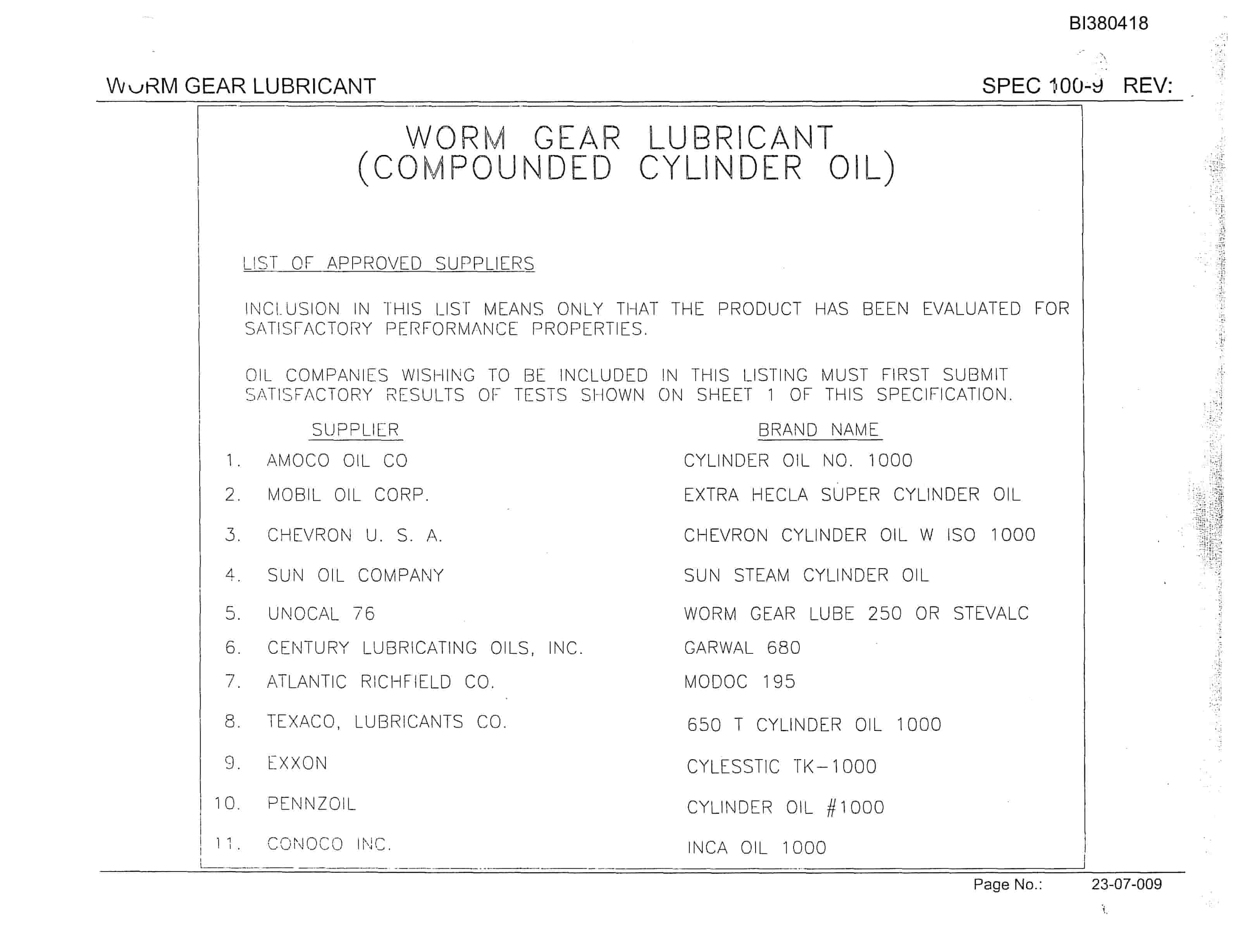 Bucyrus Appalachian Mine Sales Parts Catalog BI380418-2