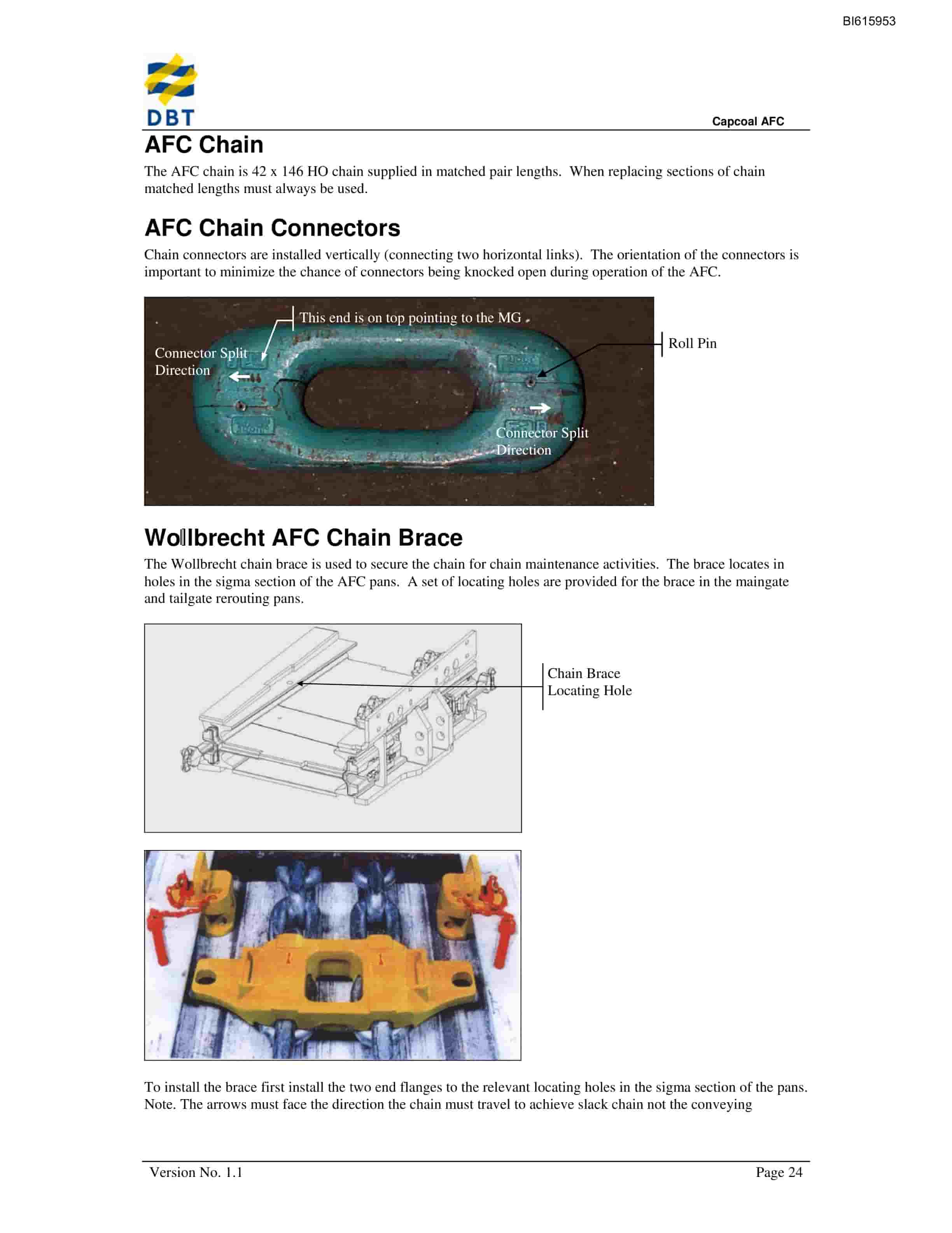Bucyrus Armoured Face Conveyor Technical Manual BI615953-4