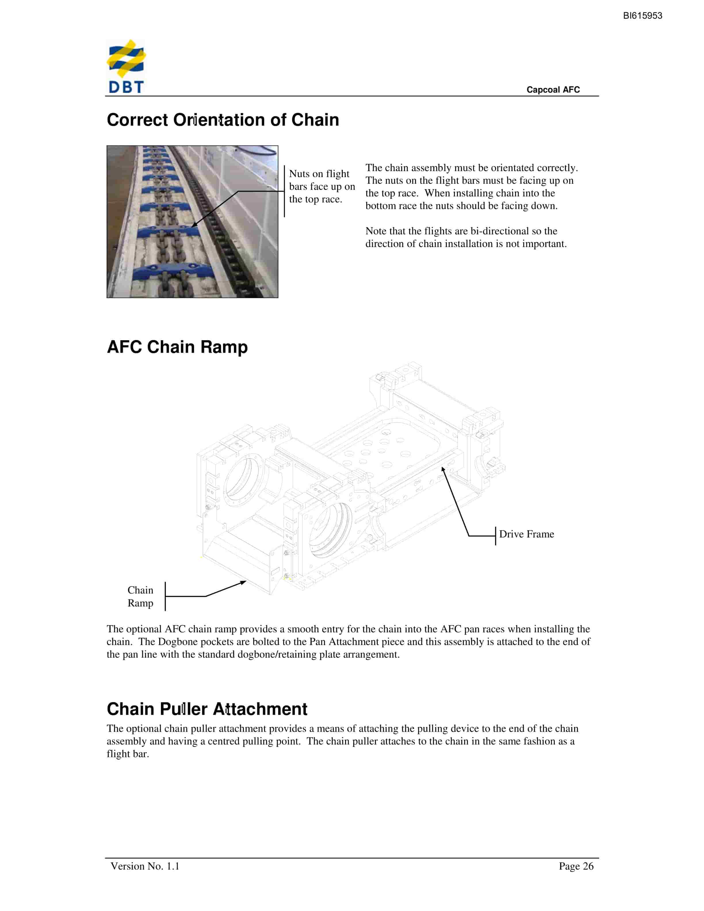 Bucyrus Armoured Face Conveyor Technical Manual BI615953-5