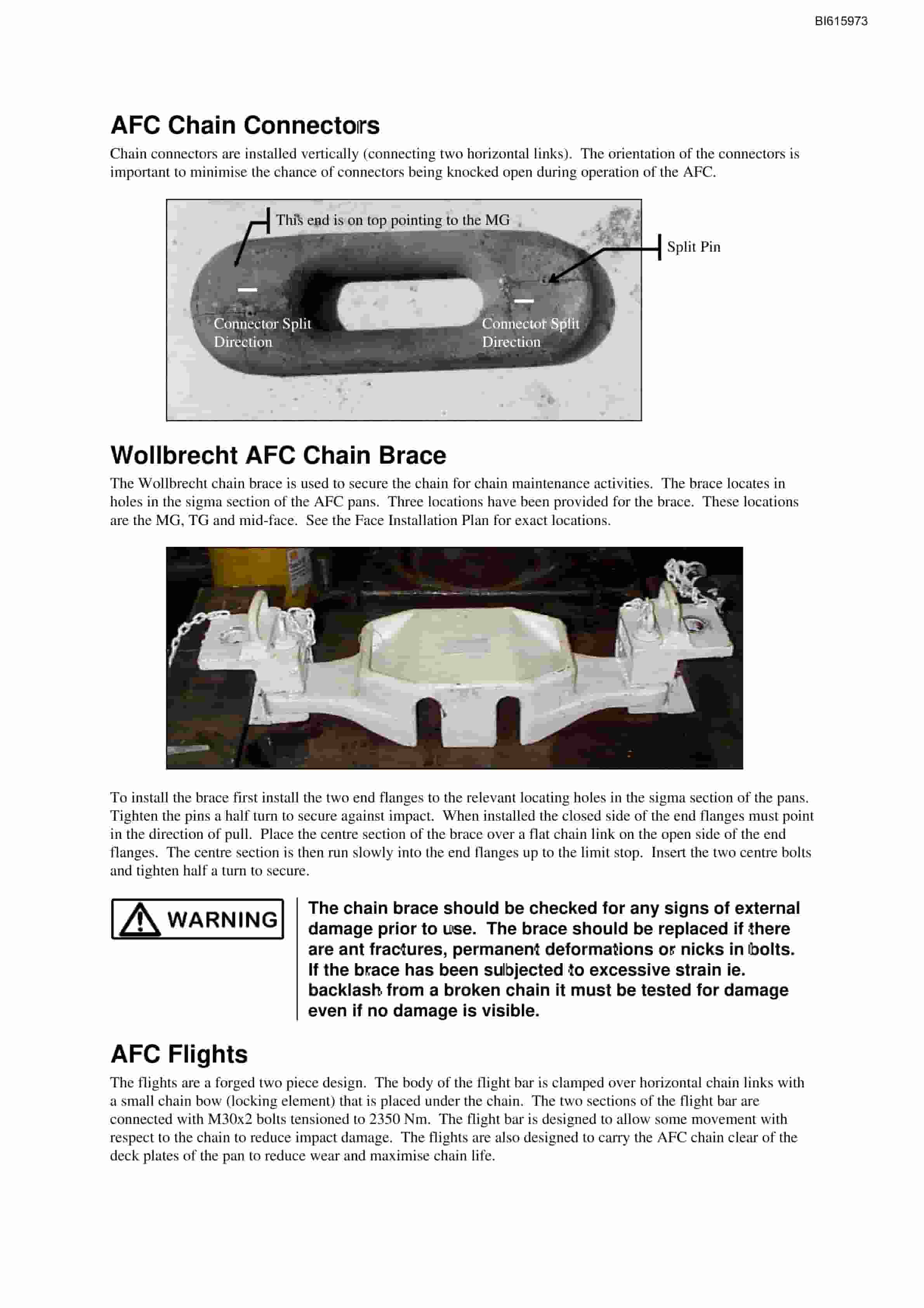 Bucyrus Armoured Face Conveyor Technical Manual BI615973-3