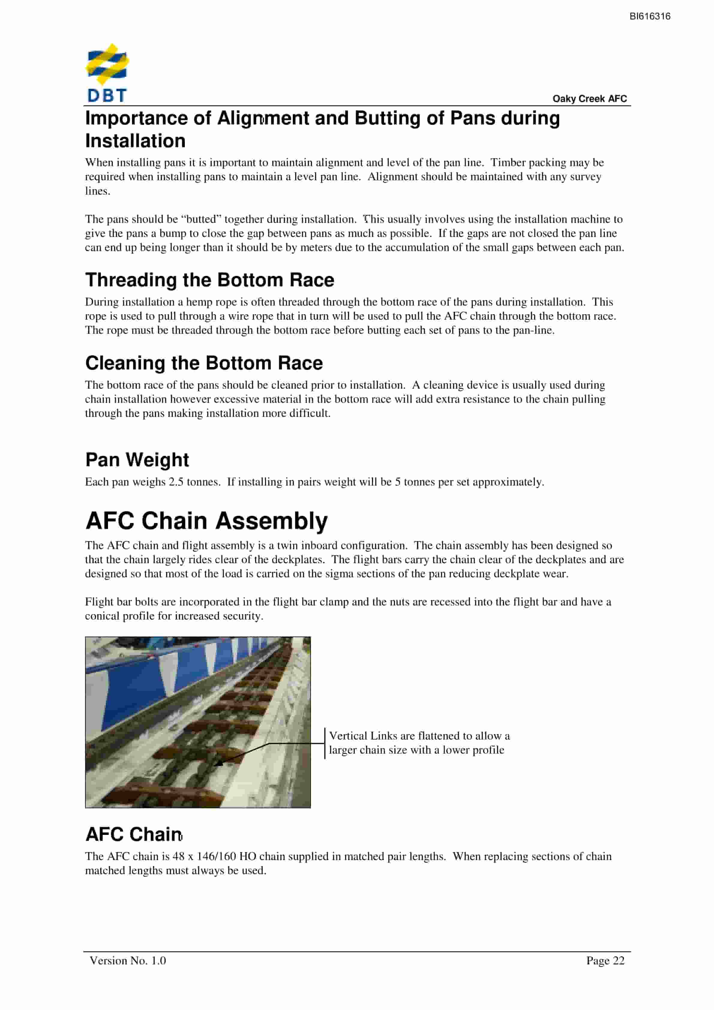 Bucyrus Armoured Face Conveyor Technical Manual BI616316-3