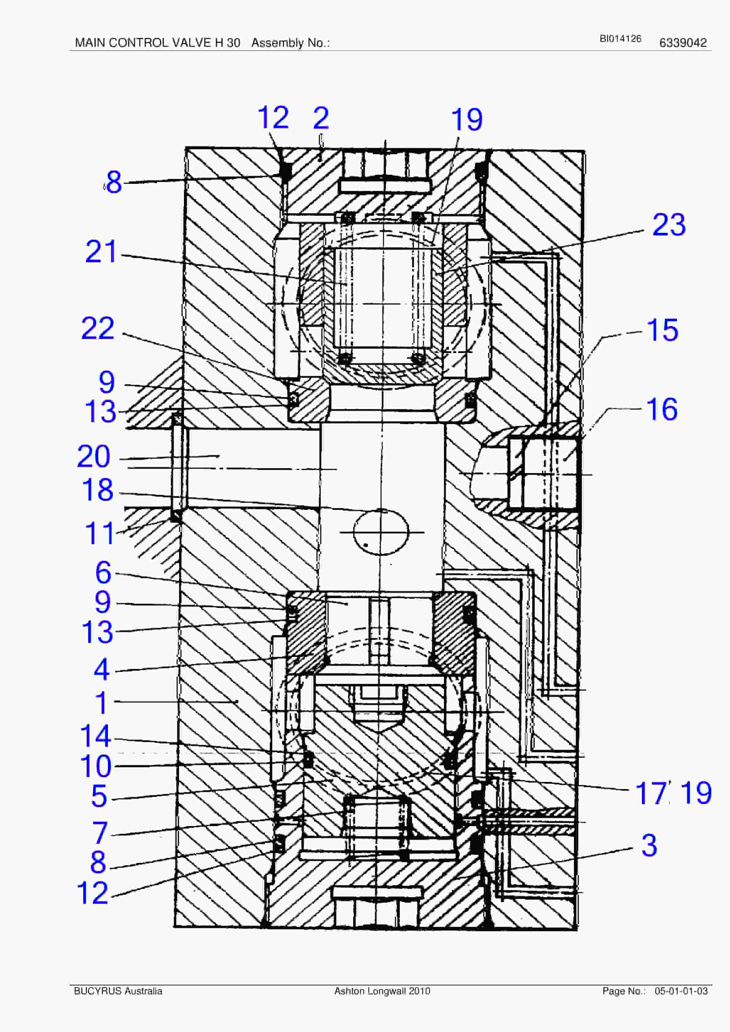 Bucyrus Ashton Longwall 2010 Parts Manual BI014126-5