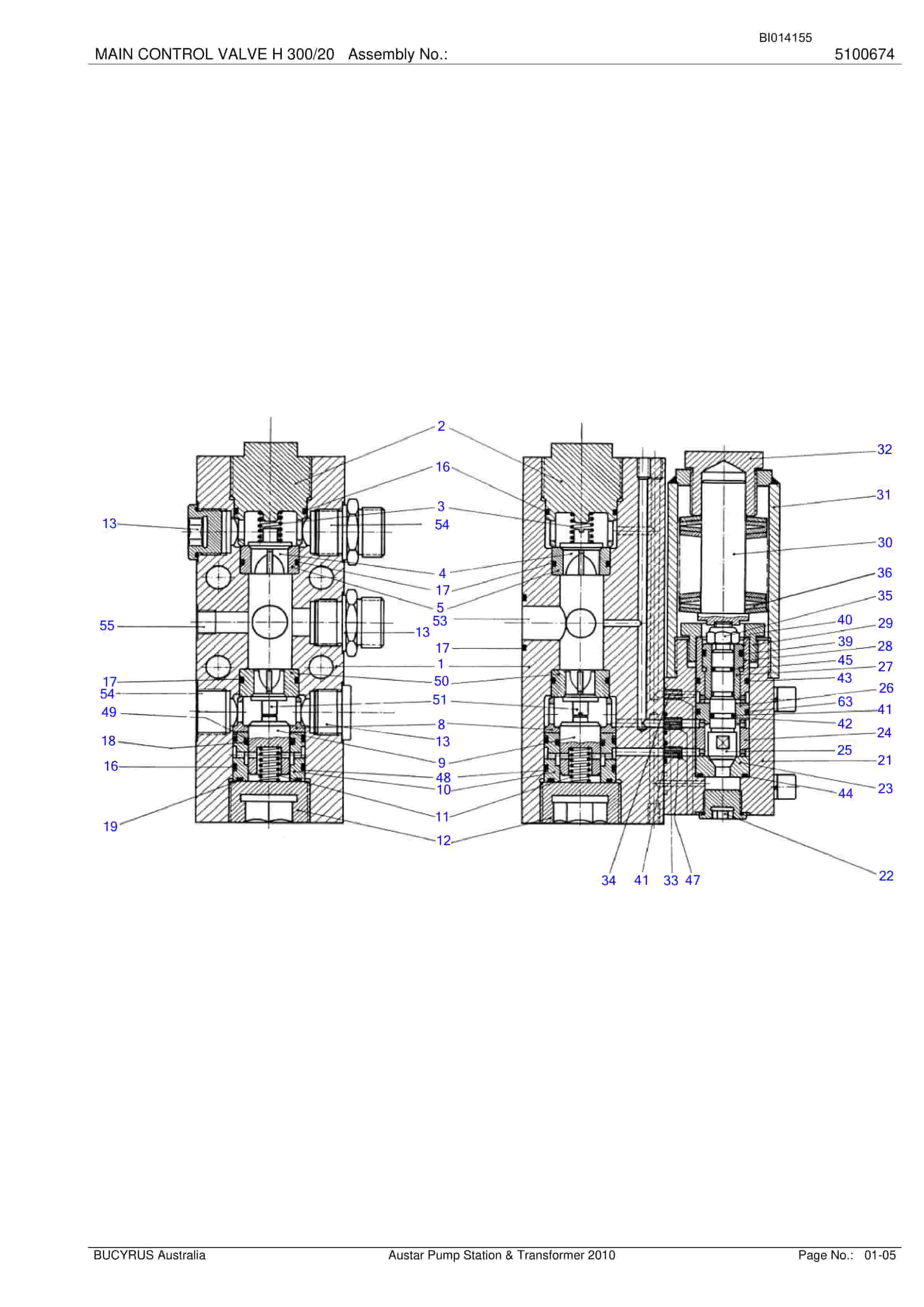 Bucyrus Austar Pump Station And Transformer Rehand Parts Manual BI014155-2
