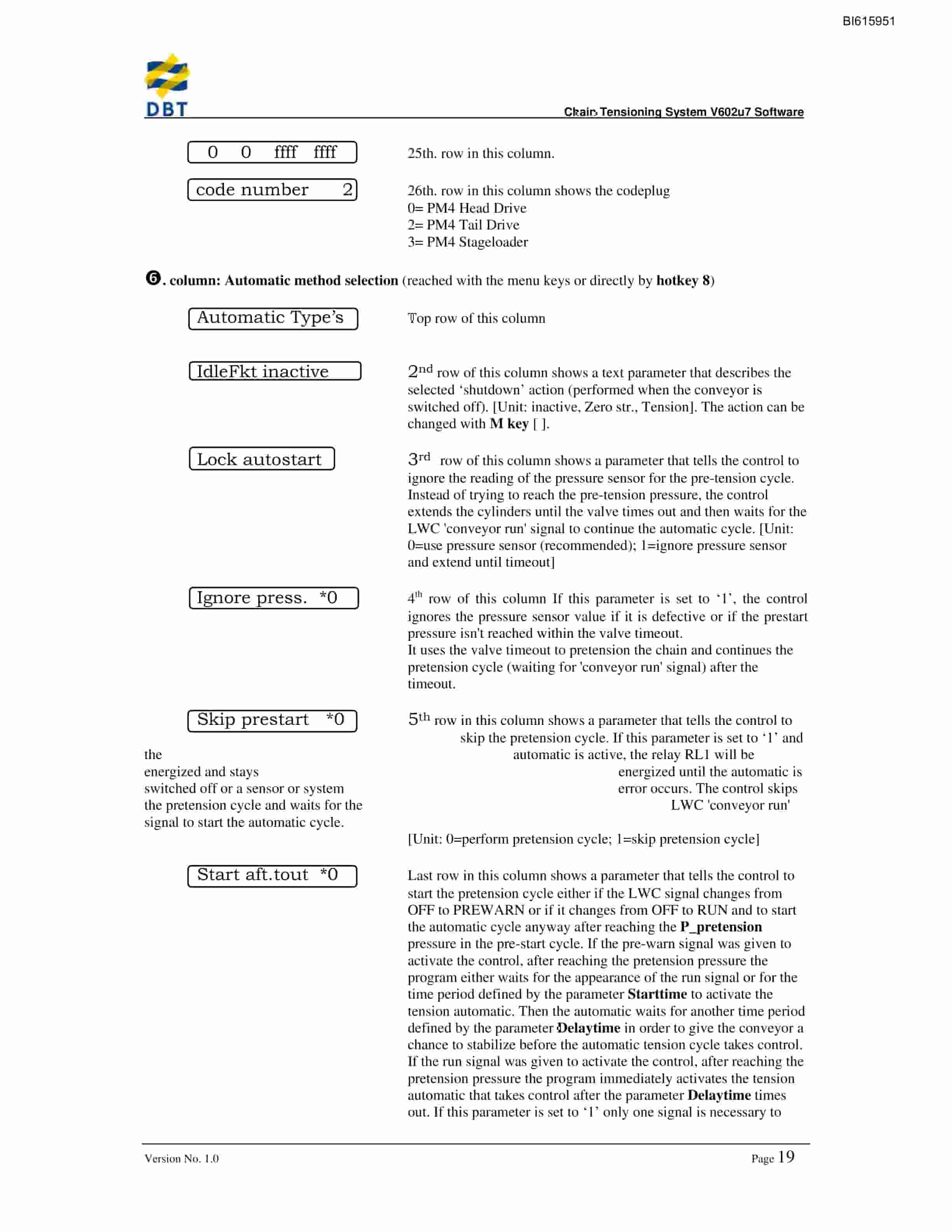 Bucyrus Automatic Chain Technical Manual BI615951-2