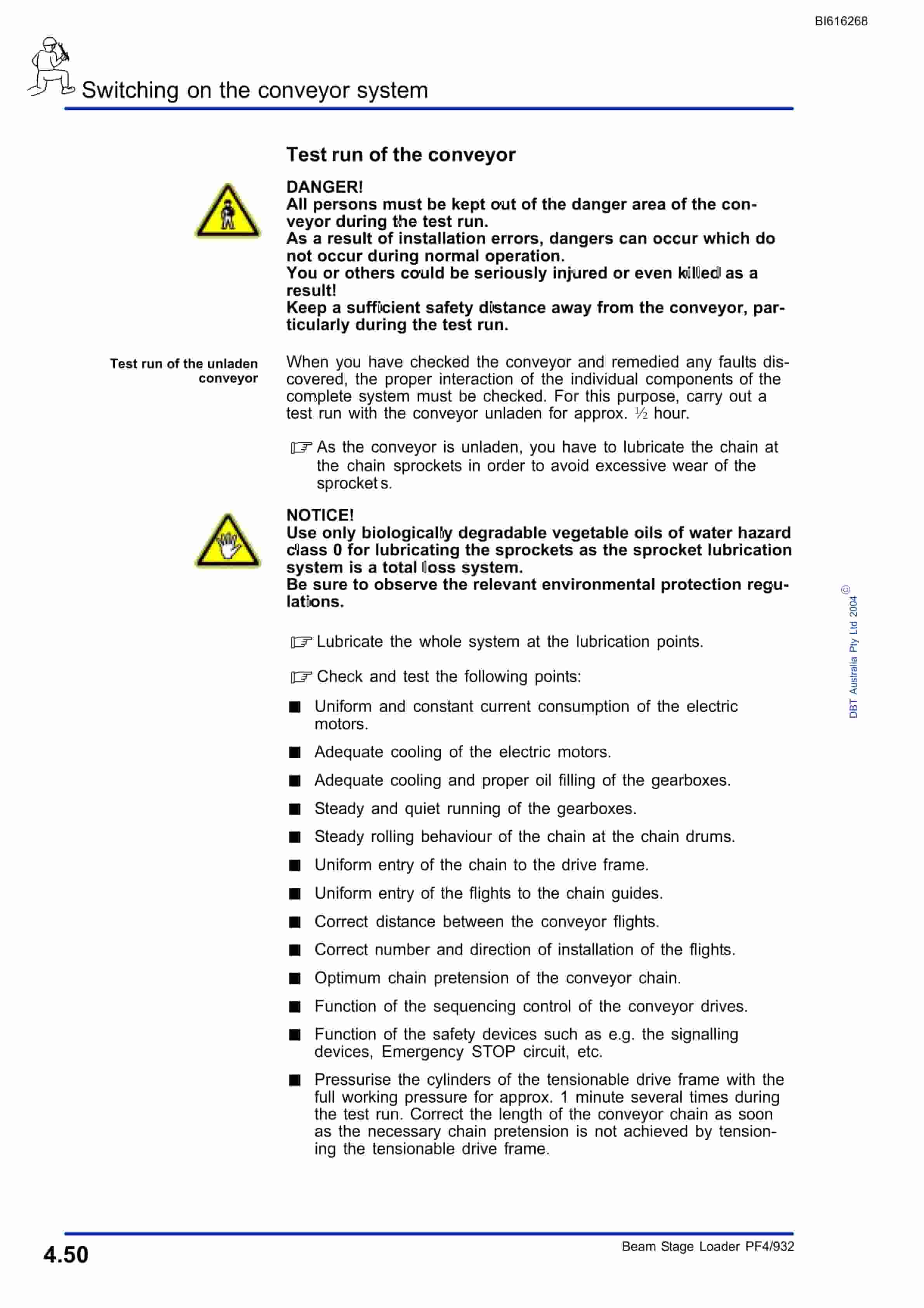 Bucyrus Beam Stage Loader PF4-932 Metropolitan Technical Manual BI616268-3
