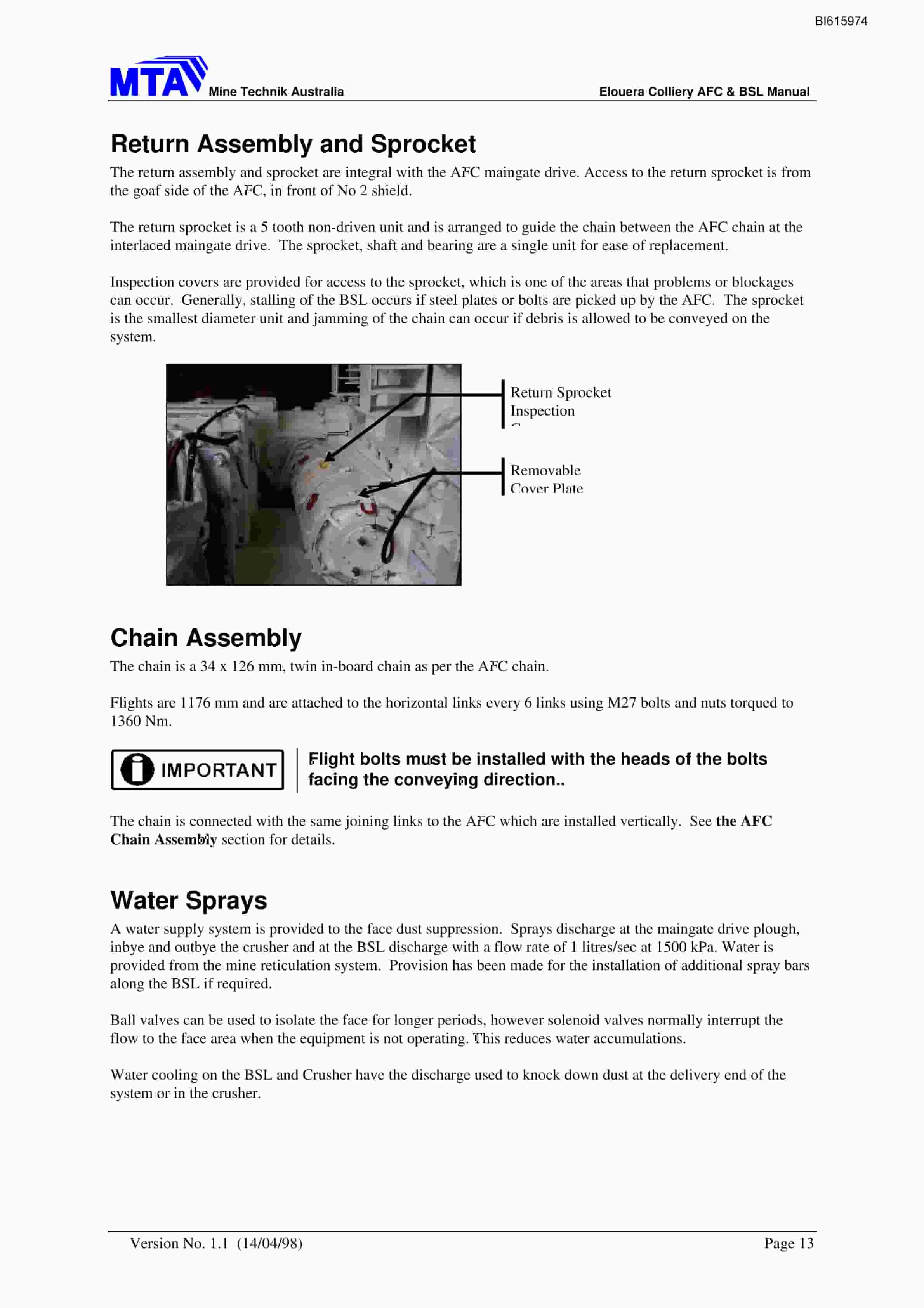 Bucyrus Beam Stage Loader Technical Manual BI615974-3