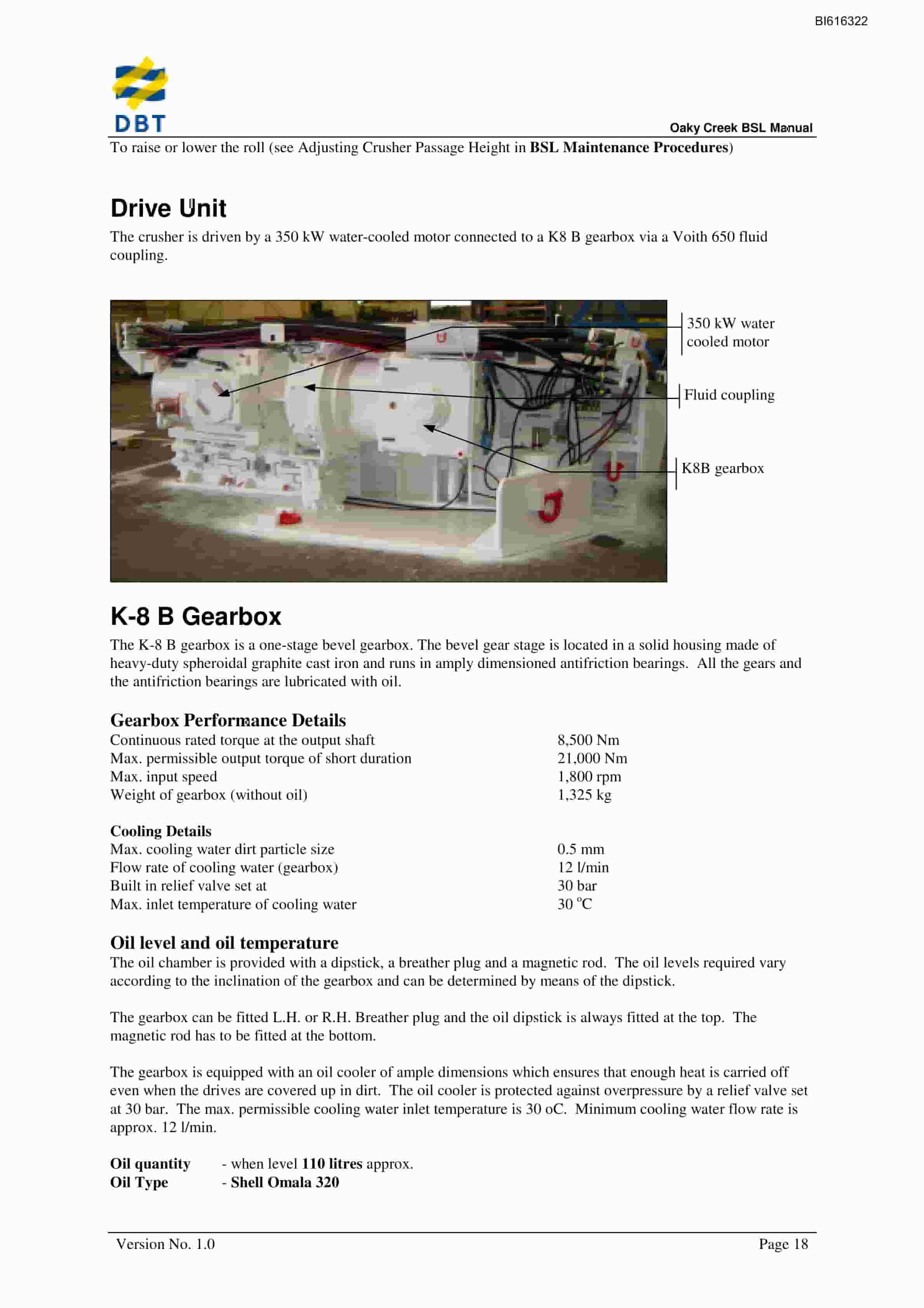 Bucyrus Beam Stage Loader Technical Manual BI616322-3