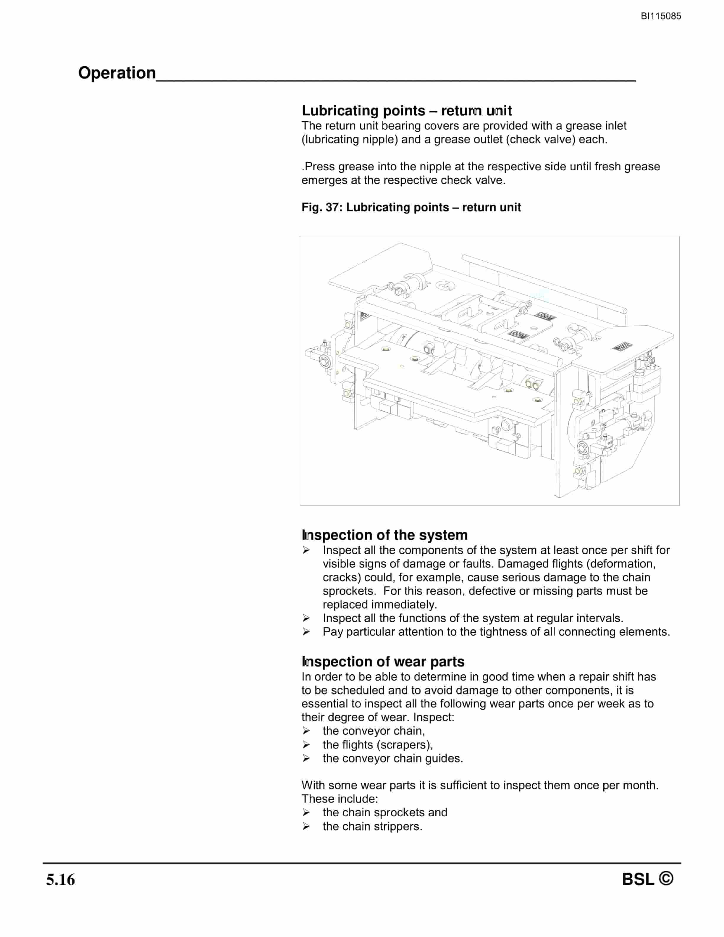 Bucyrus Beam Stageloader PF-5-1542 Technical Manual BI115085-5