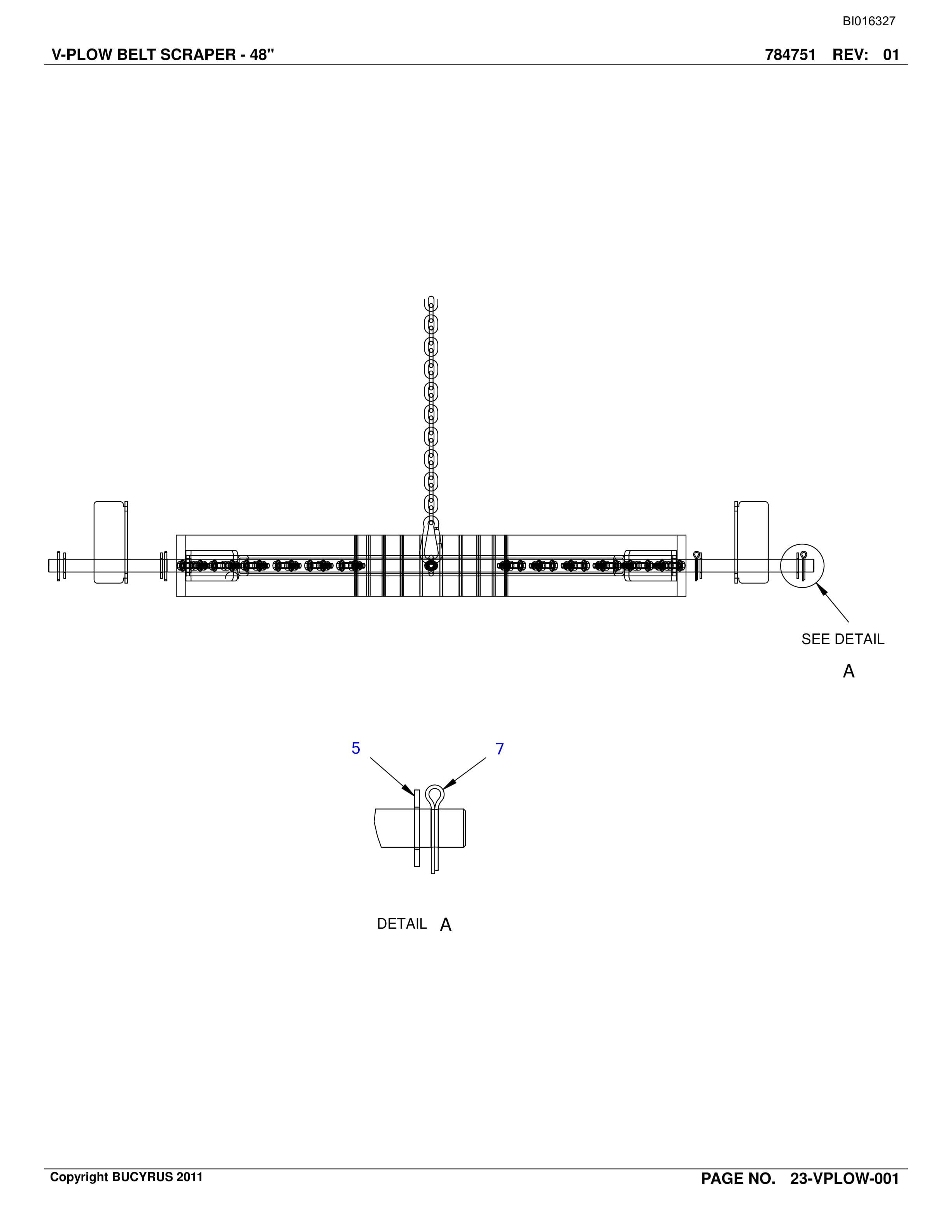 Bucyrus Belt System Parts Catalog BI016327-4