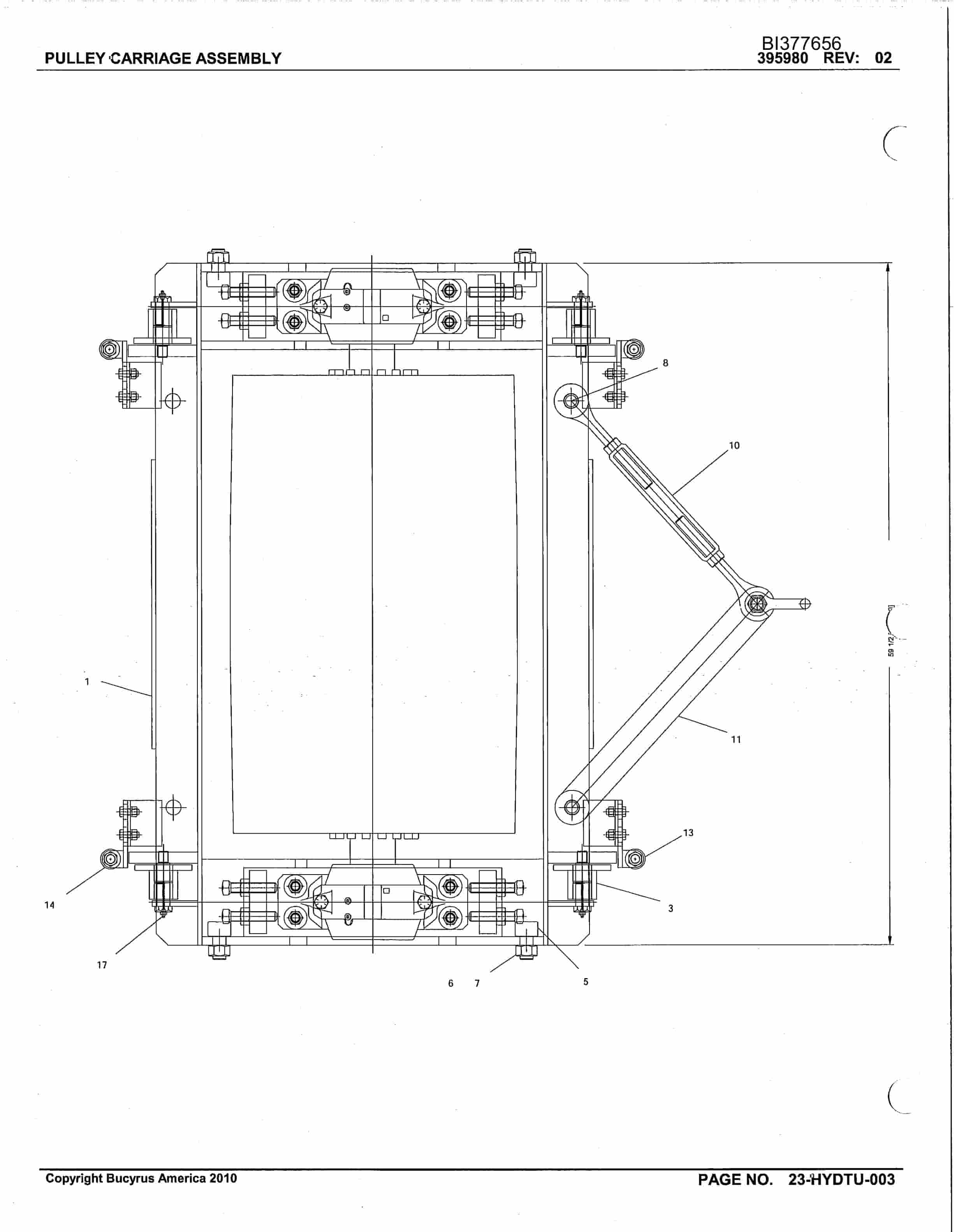 Bucyrus Belt System Parts Catalog BI377656-5