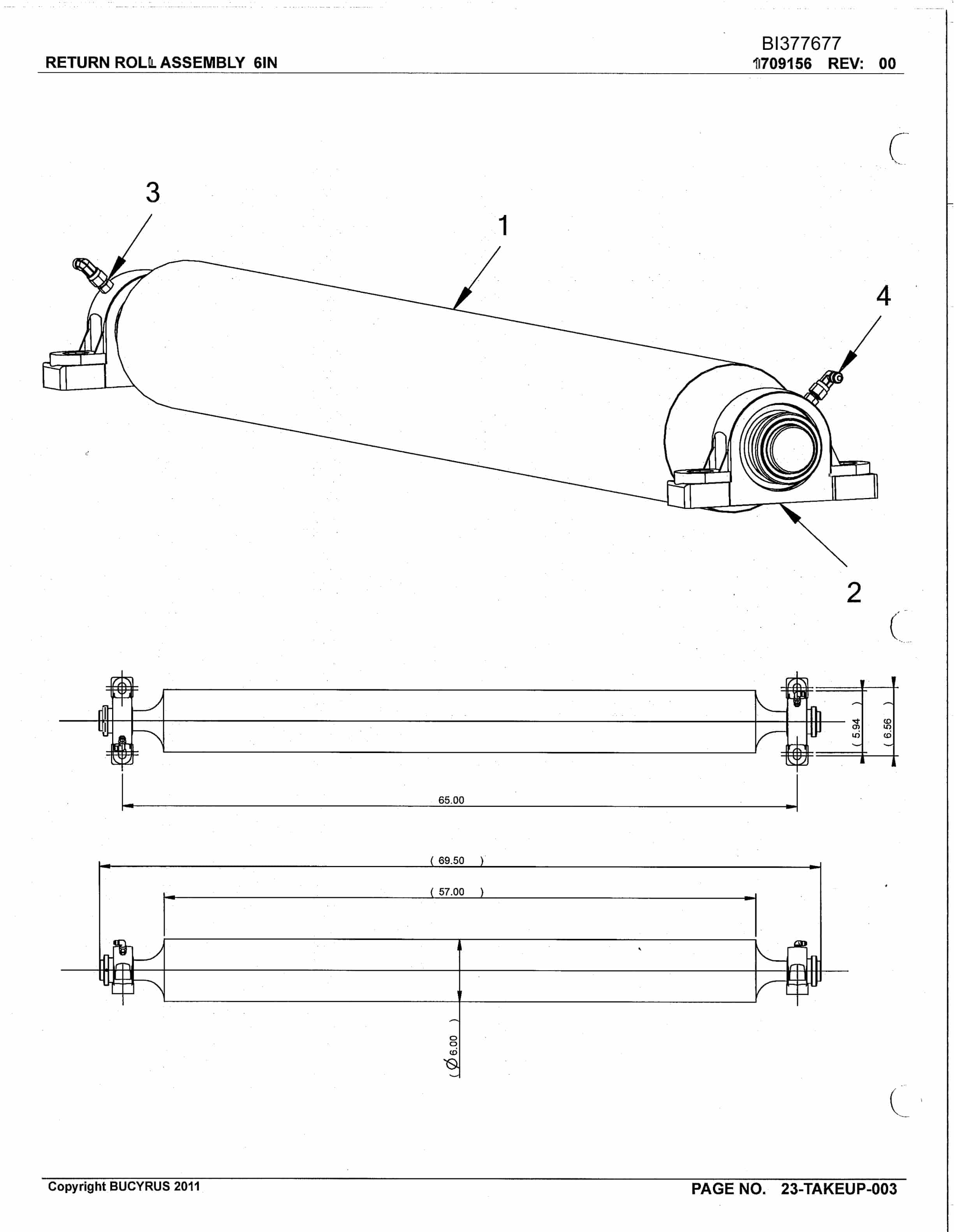 Bucyrus Belt System Parts Catalog BI377677-4