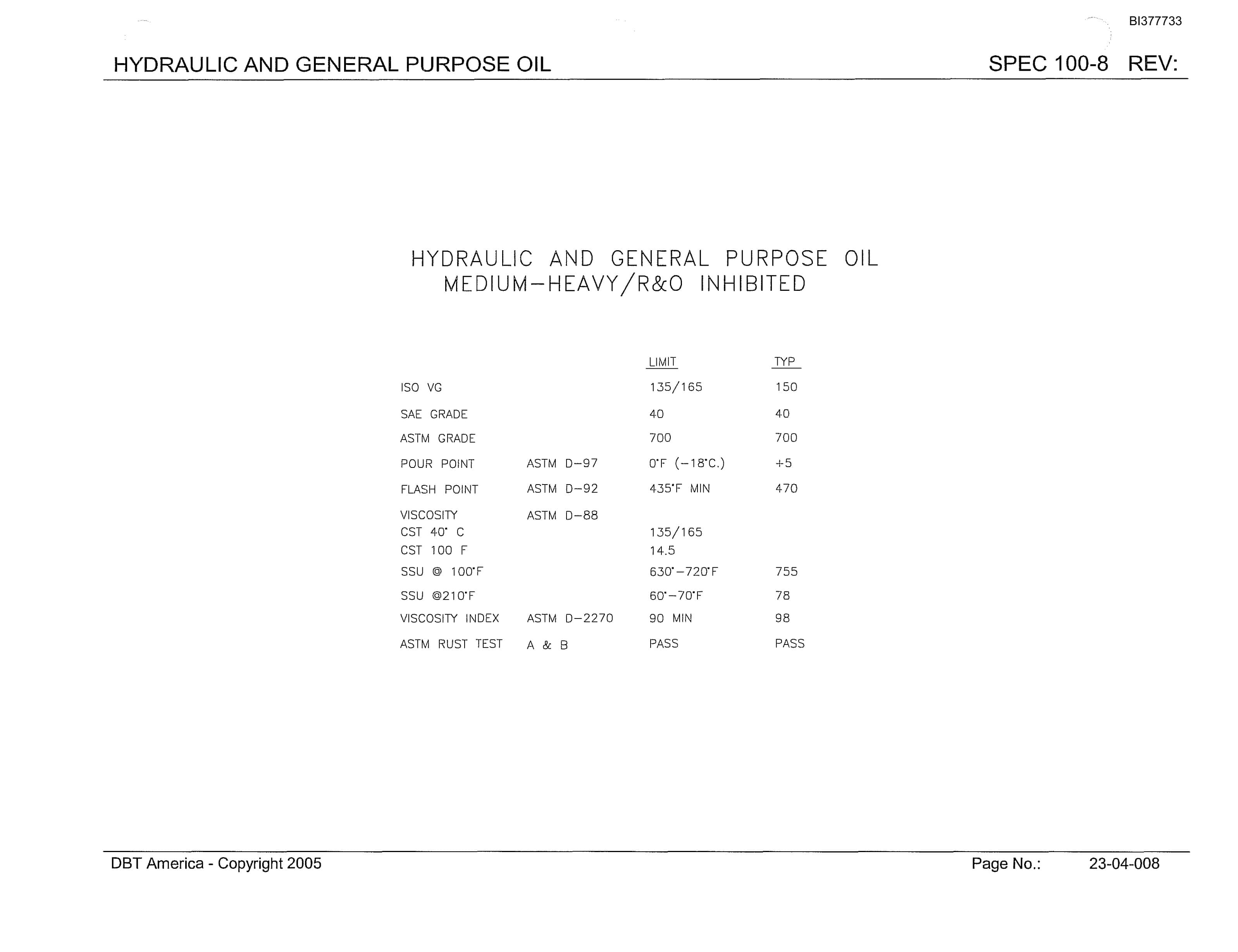 Bucyrus Belt System Parts Catalog BI377733-3