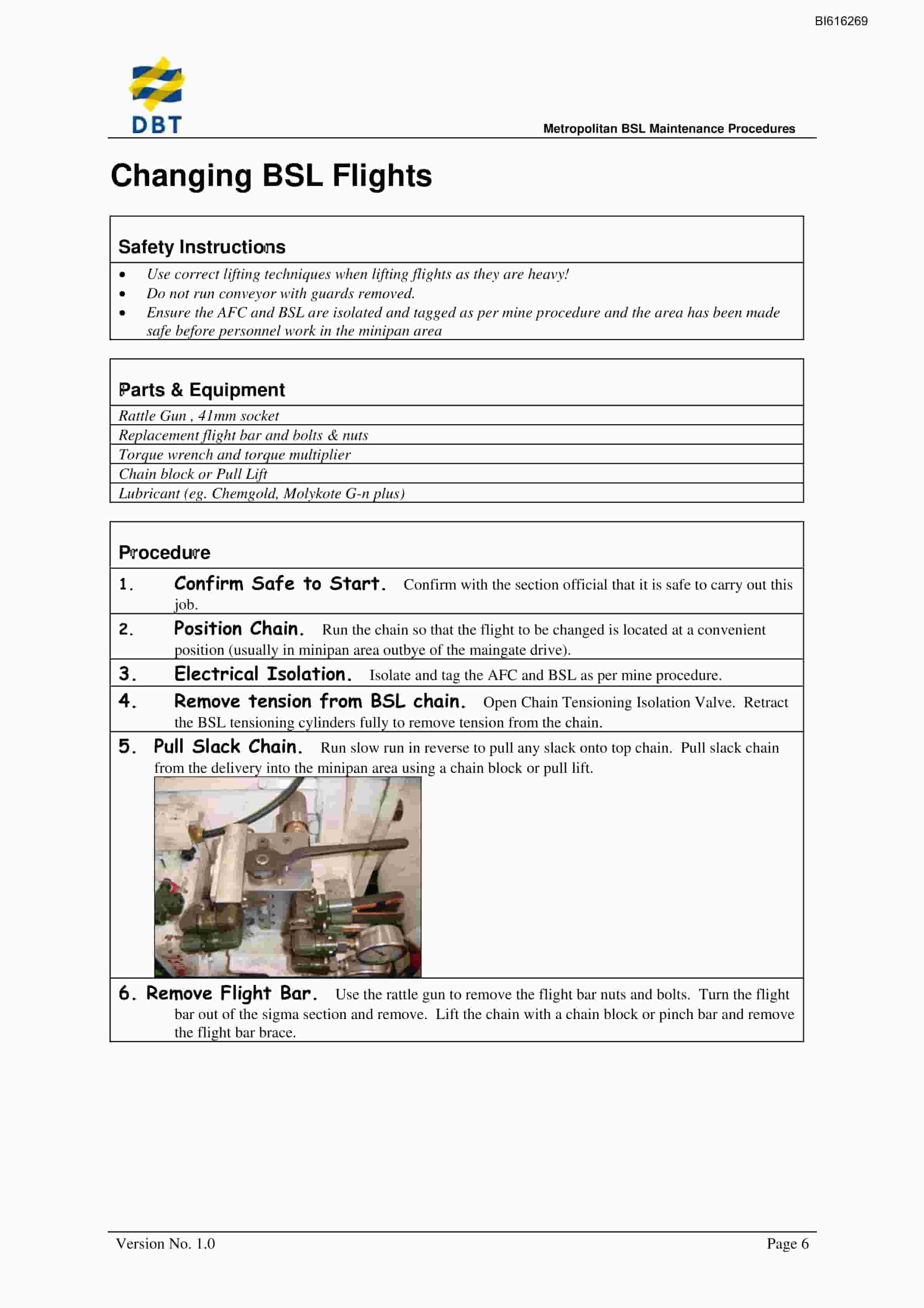 Bucyrus BSL Maintenance Procedures Technical Manual BI616269 3 Bucyrus BSL Maintenance Procedures Technical Manual BI616269 - Image 3