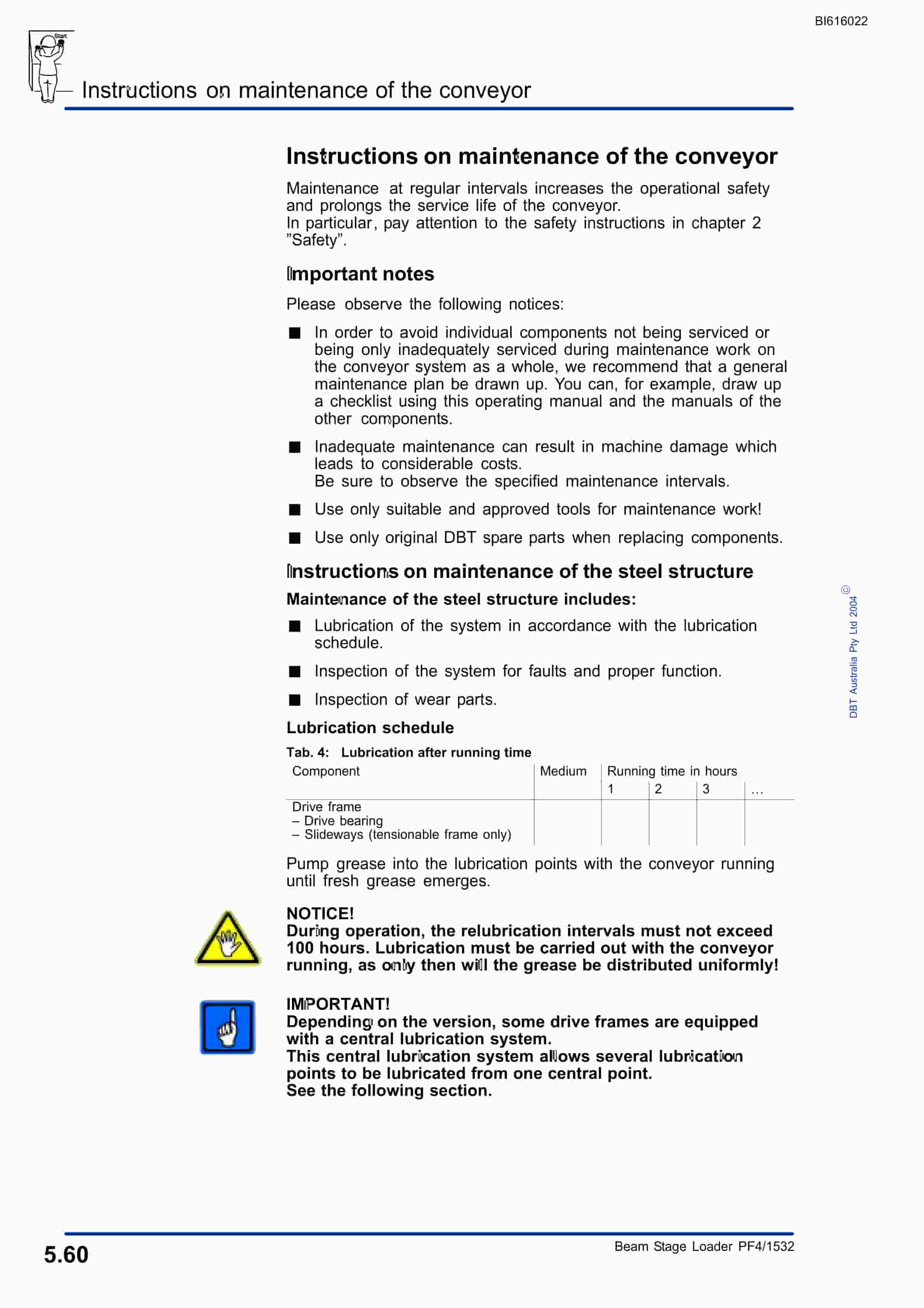 Bucyrus BSL PF4-1532 Kayuga Technical Manual BI616022-5