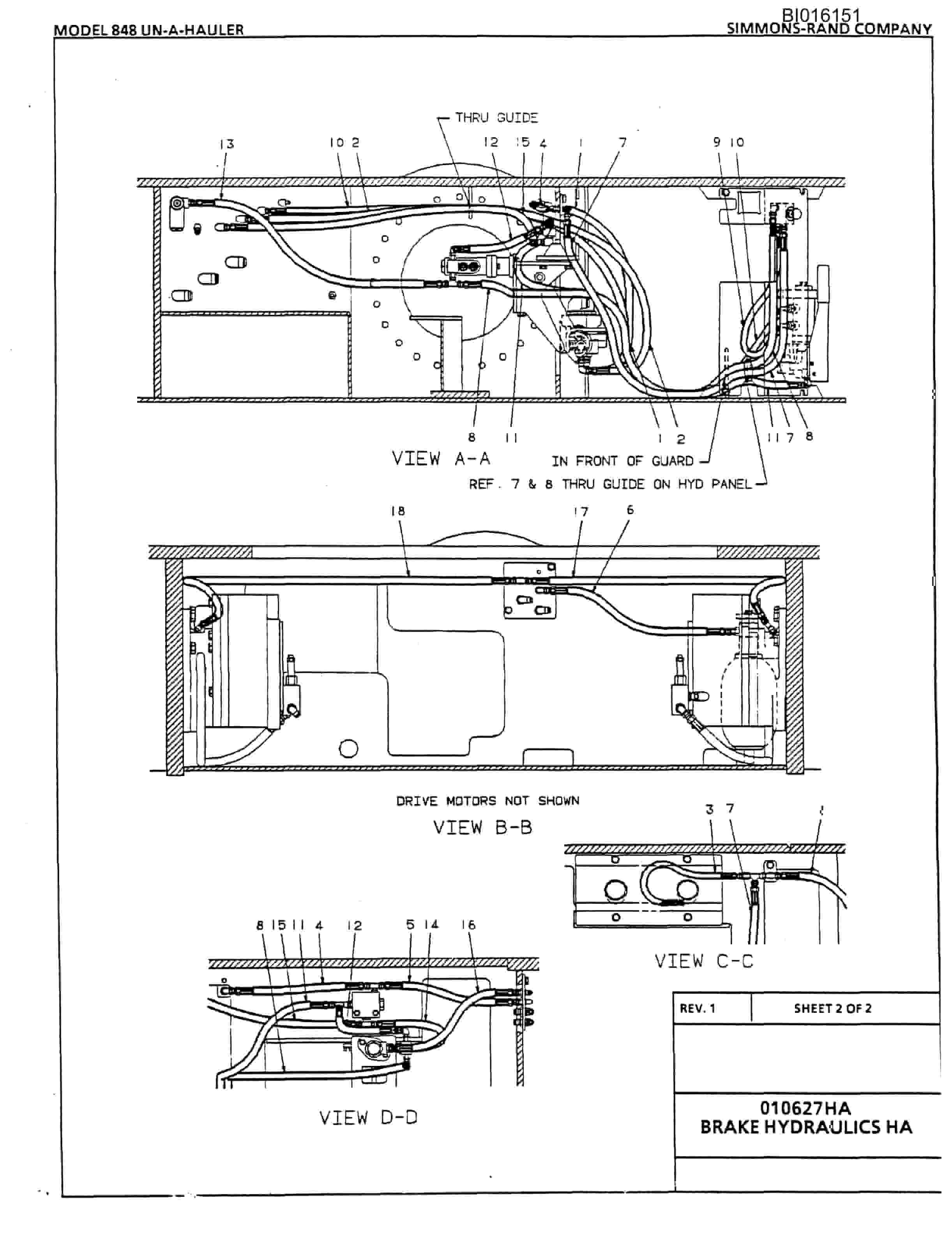 Bucyrus CH818 Parts Catalog BI016151-4