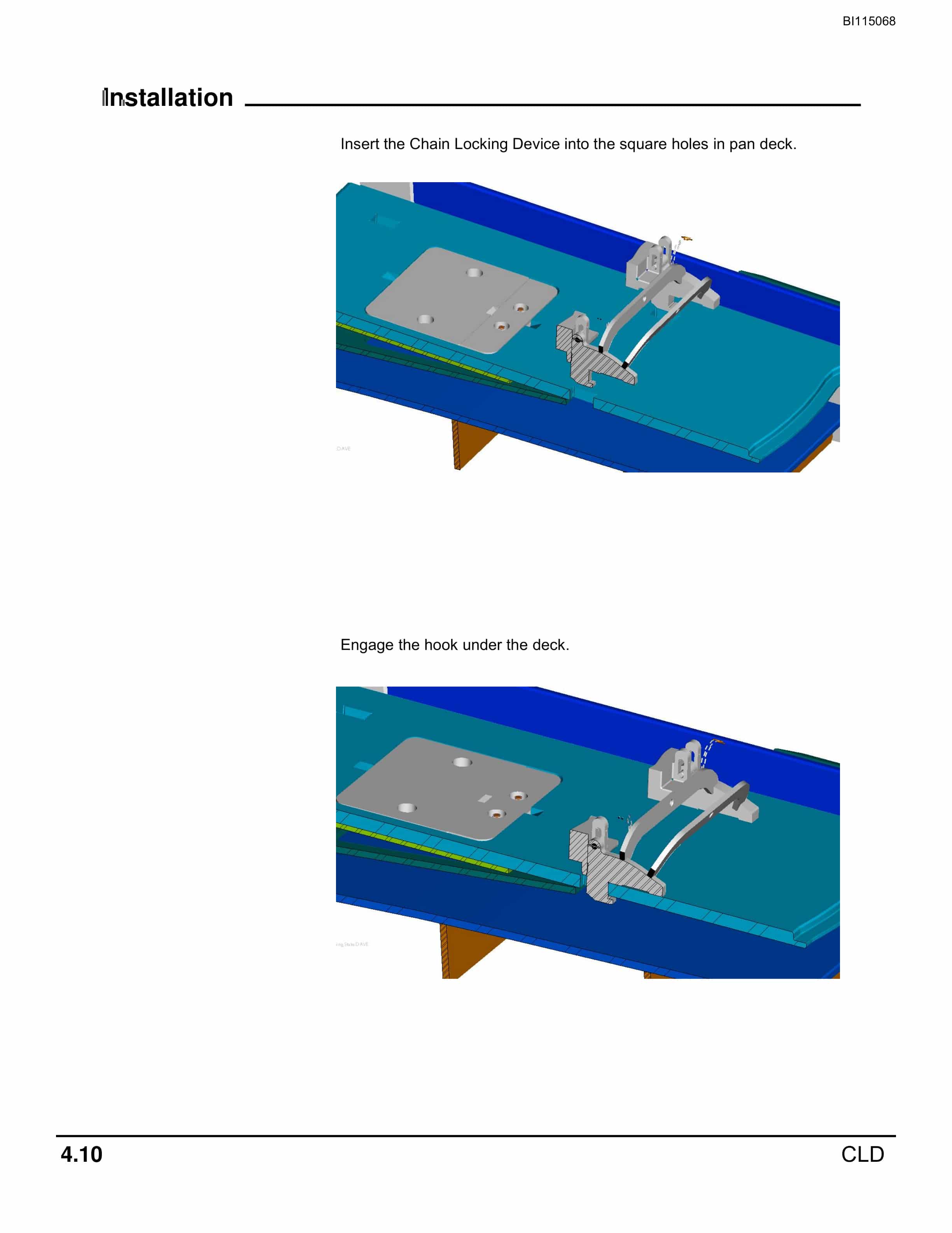 Bucyrus Chain Locking Device Technical Manual BI115068-2