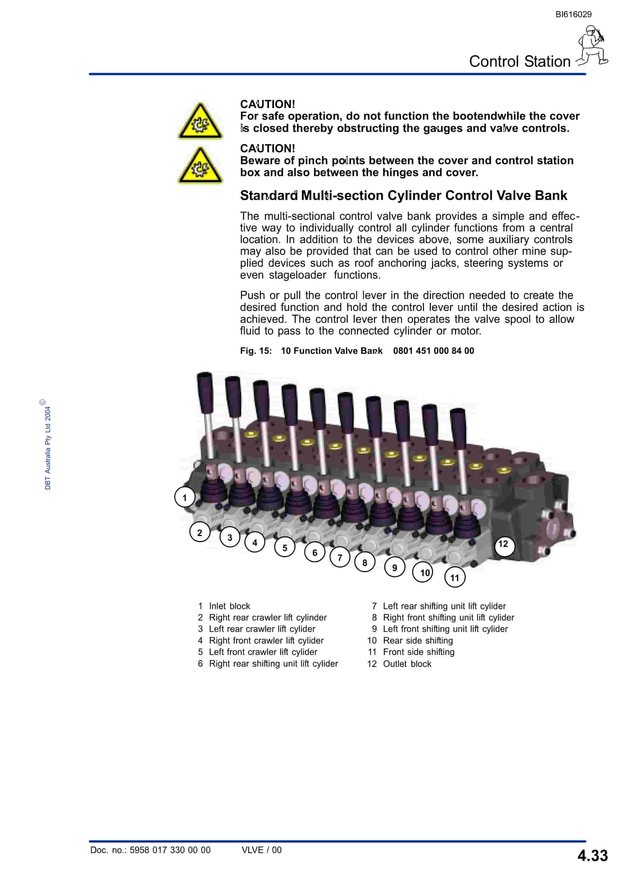 Bucyrus Crawler Mounted Bootend Kayuga Technical Manual BI616029-2