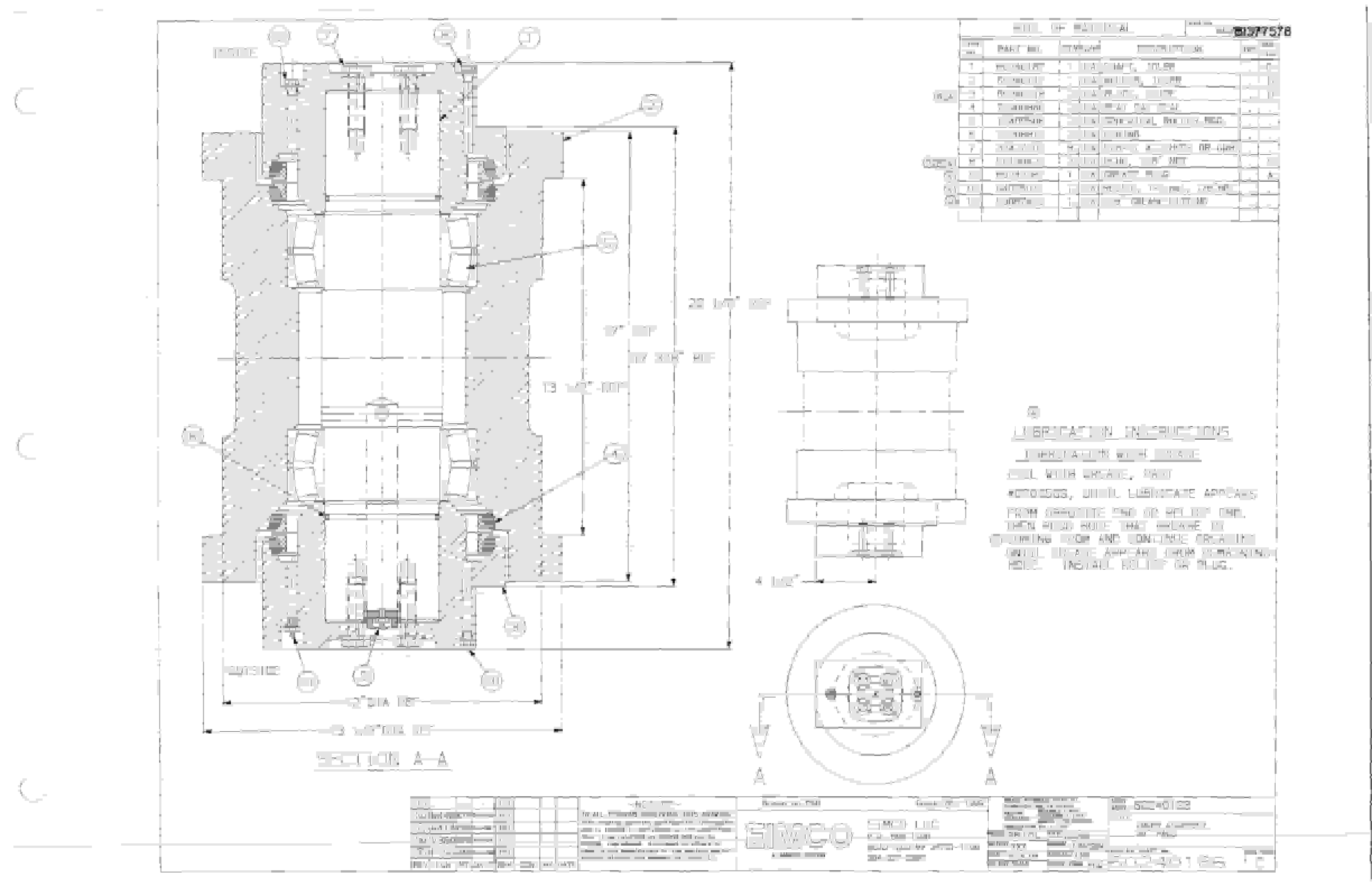 Bucyrus Dash Four Miner Parts Catalog BI377578-5