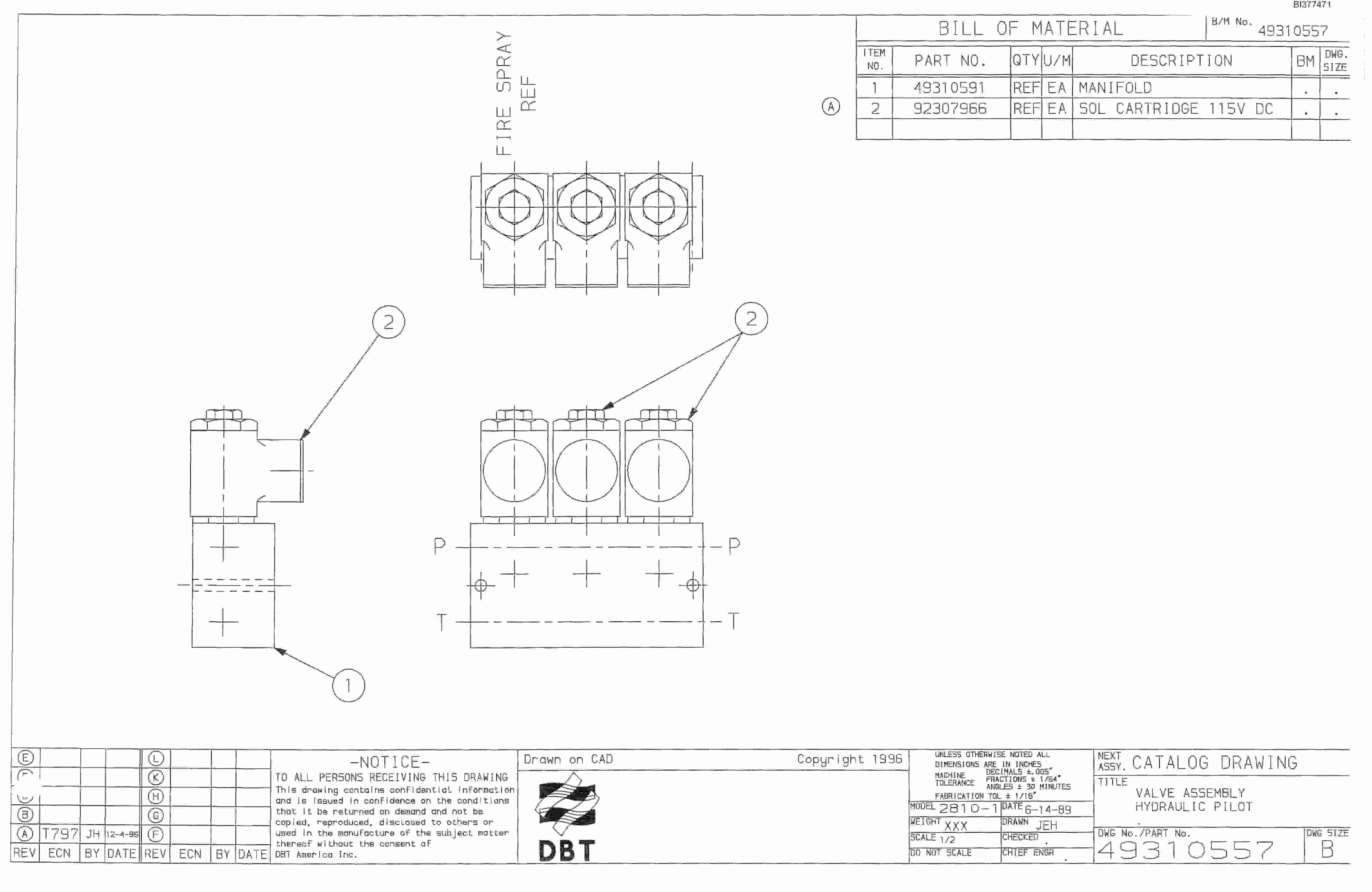 Bucyrus Dash One Drum Miner Parts Catalog BI377471-2