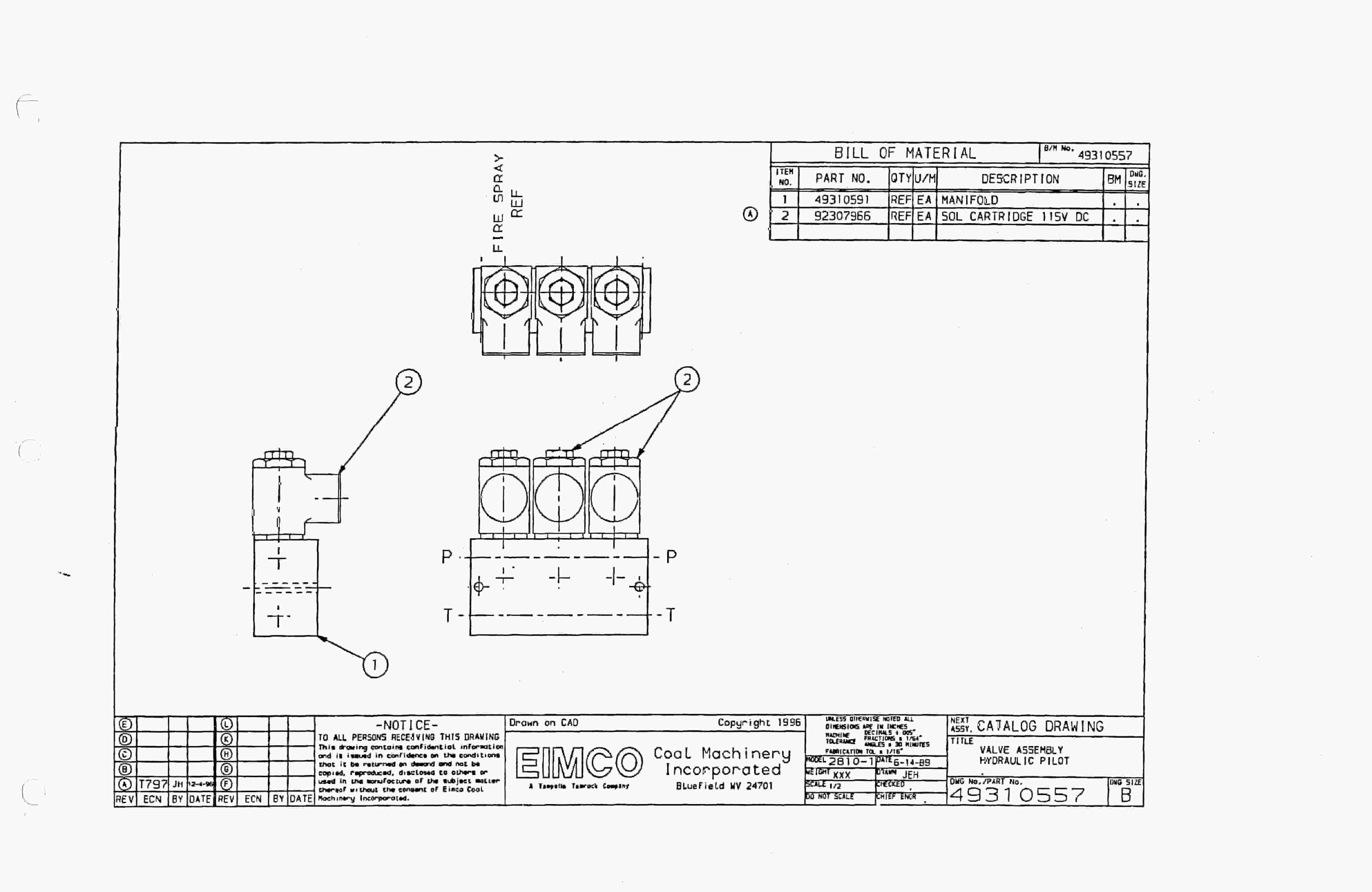Bucyrus Dash One Drum Miner Parts Catalog BI377506-2
