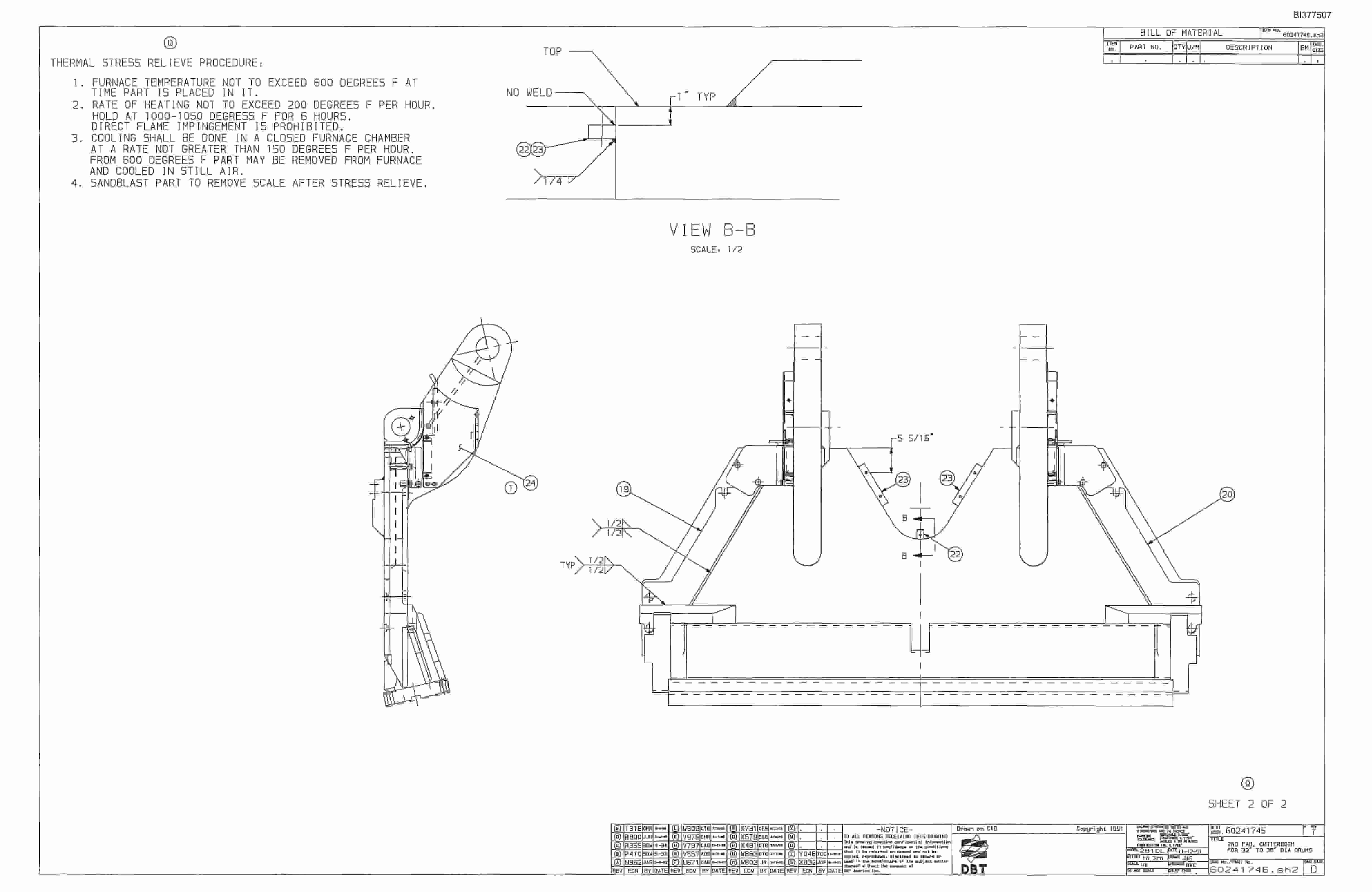 Bucyrus Dash One Drum Miner Parts Catalog BI377507-5