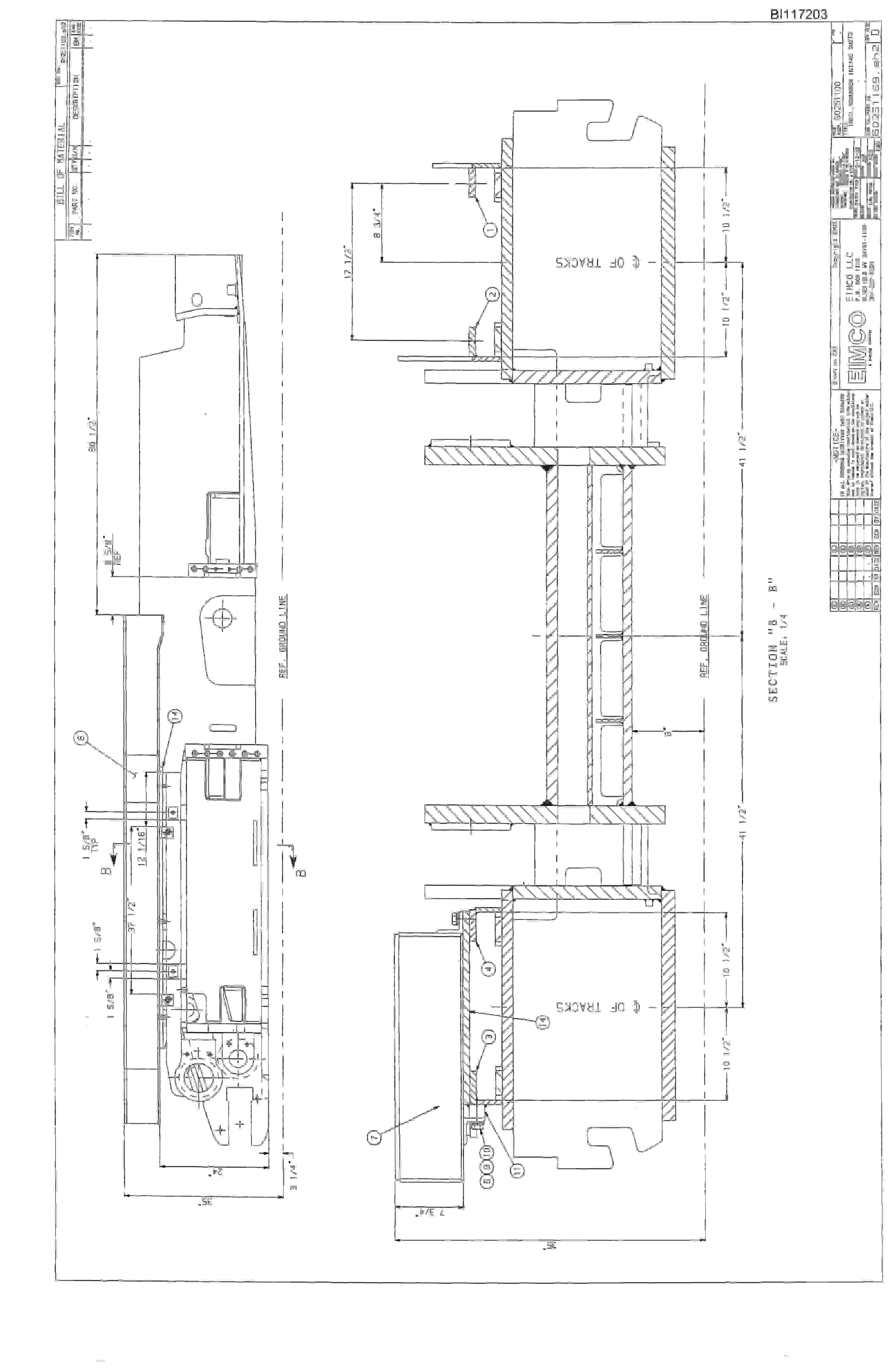Bucyrus Dash One Miner Parts Catalog BI117203-4