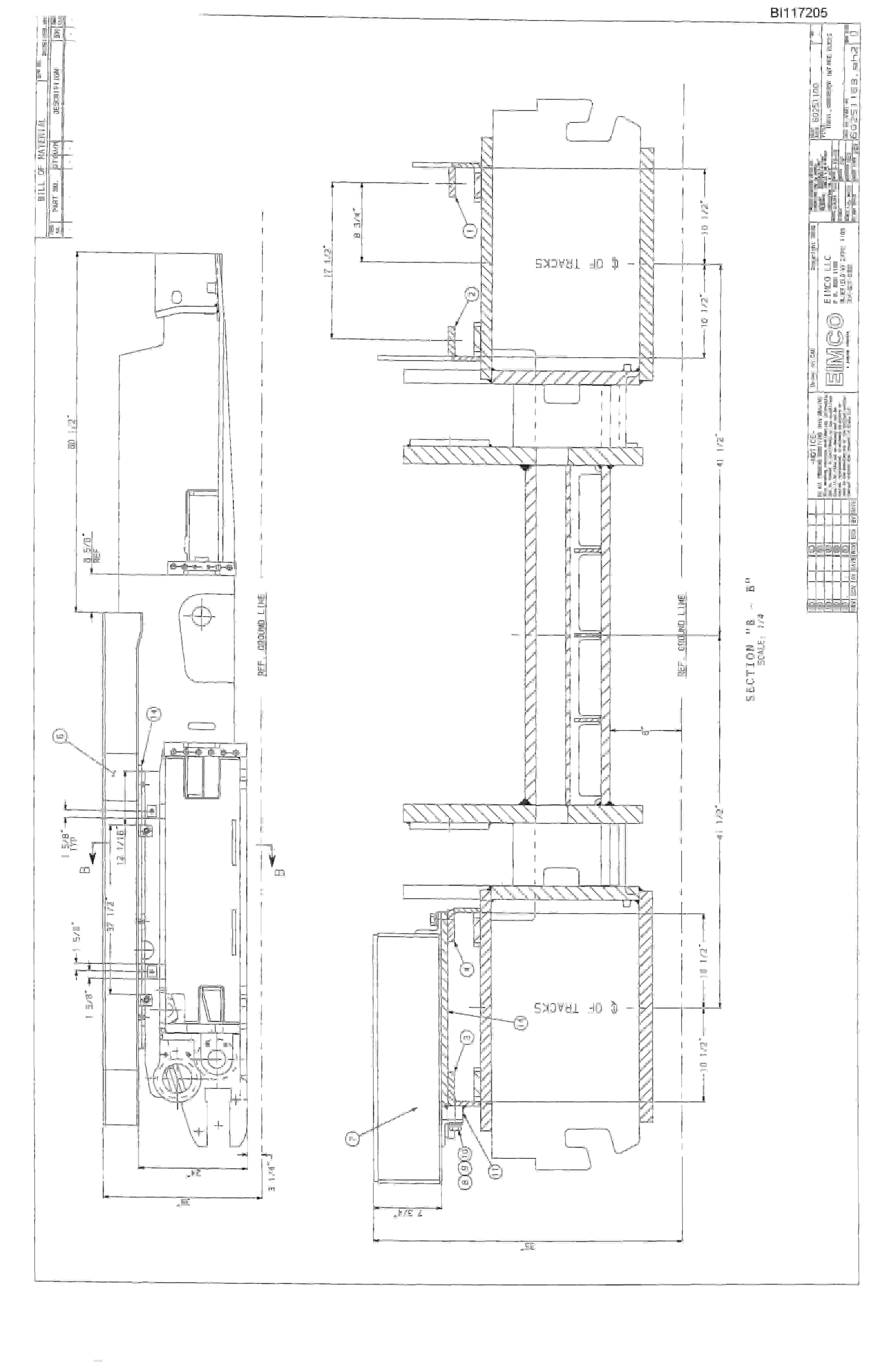 Bucyrus Dash One Miner Parts Catalog BI117205-4