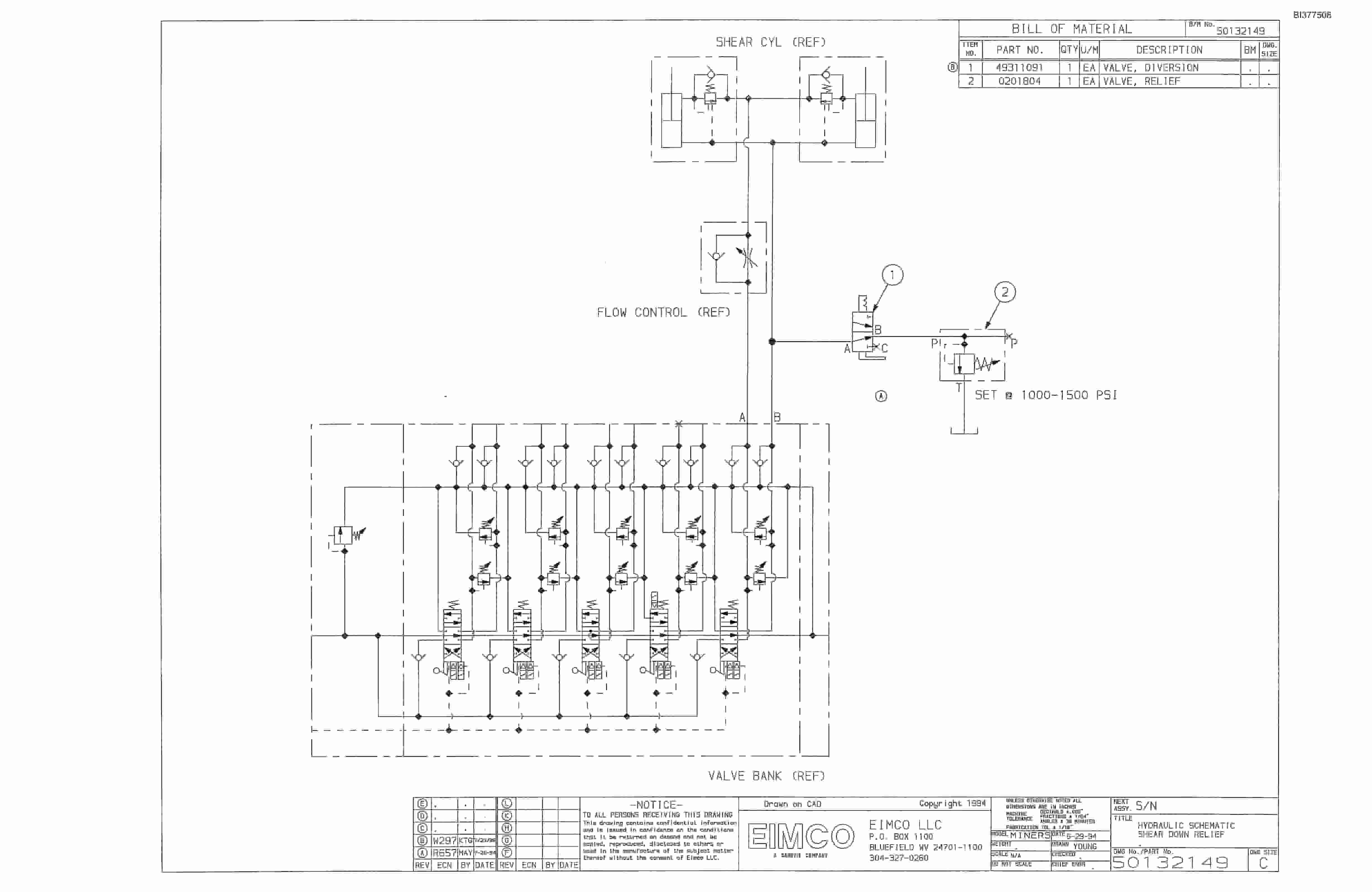 Bucyrus Dash One Miner Parts Catalog BI377508-2