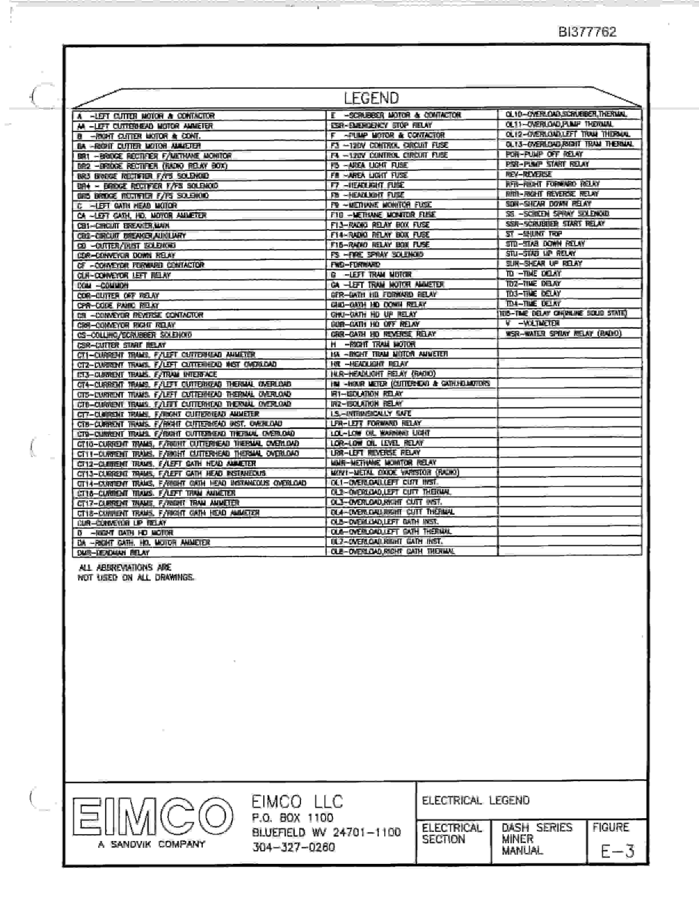 Bucyrus Dash Series Miner Technical Manual BI377762-4