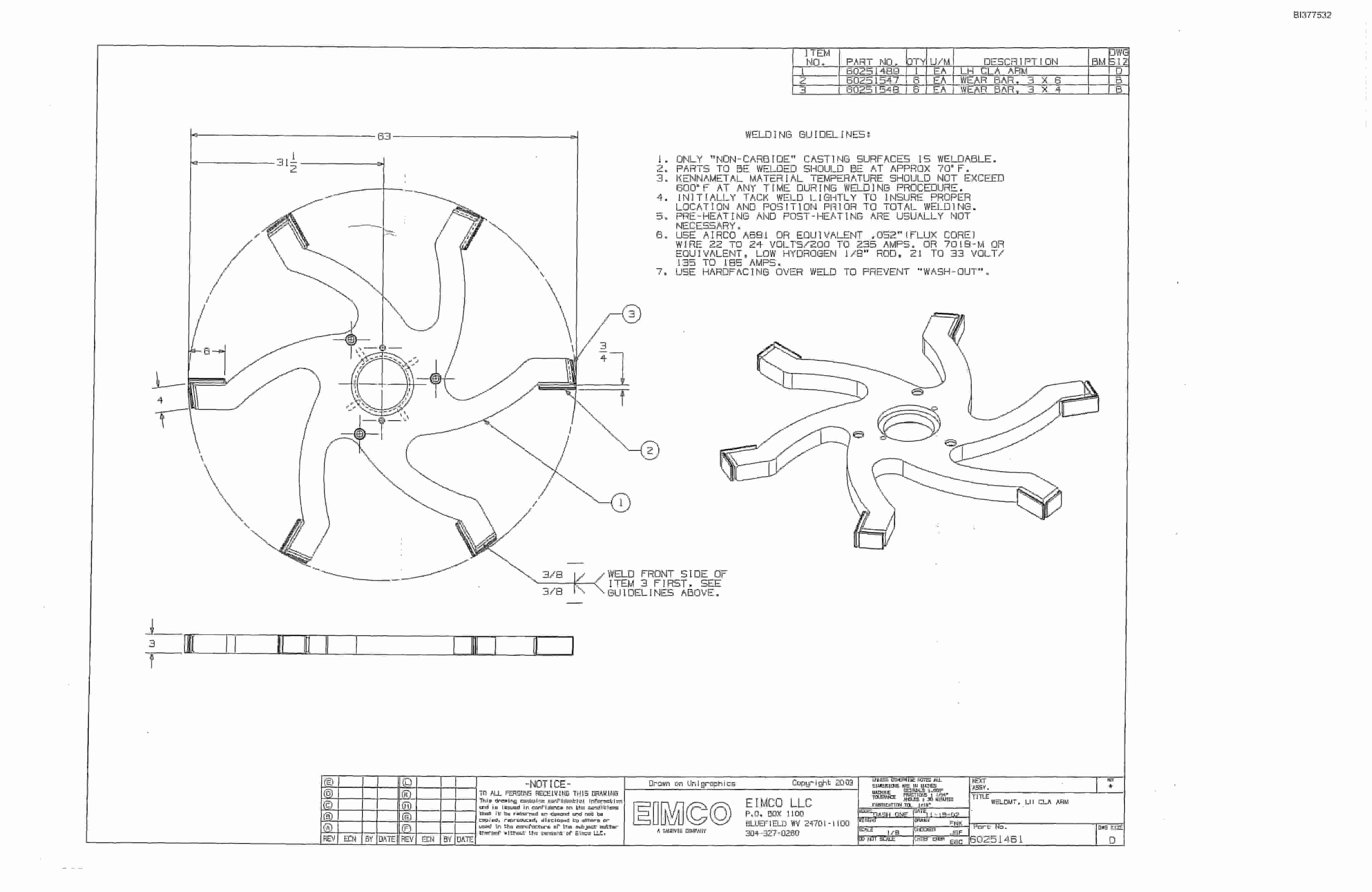 Bucyrus Dash Two Drum Miner Parts Catalog BI377532-5