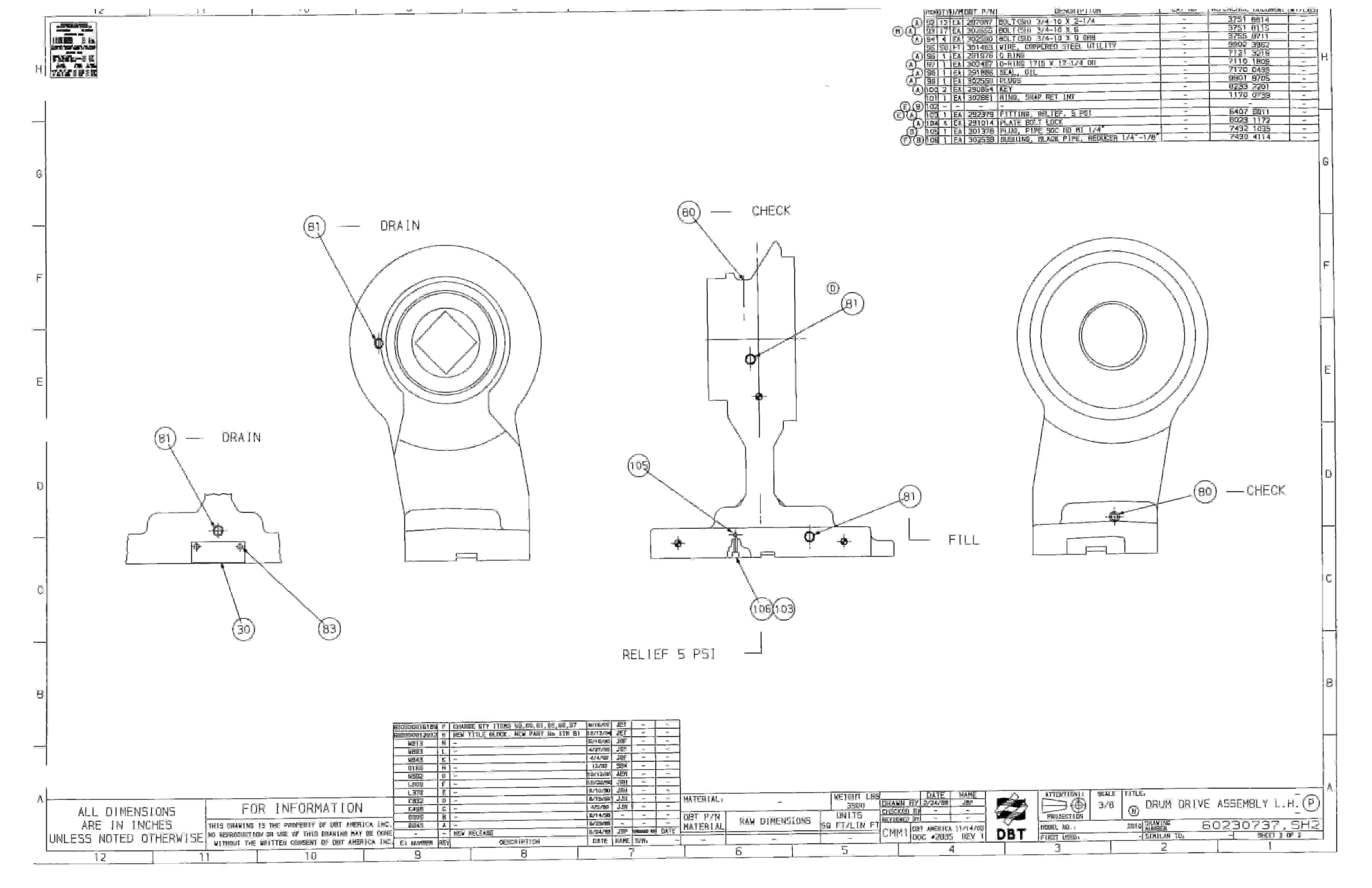 Bucyrus Dash Two Miner Parts Catalog BI016857-4