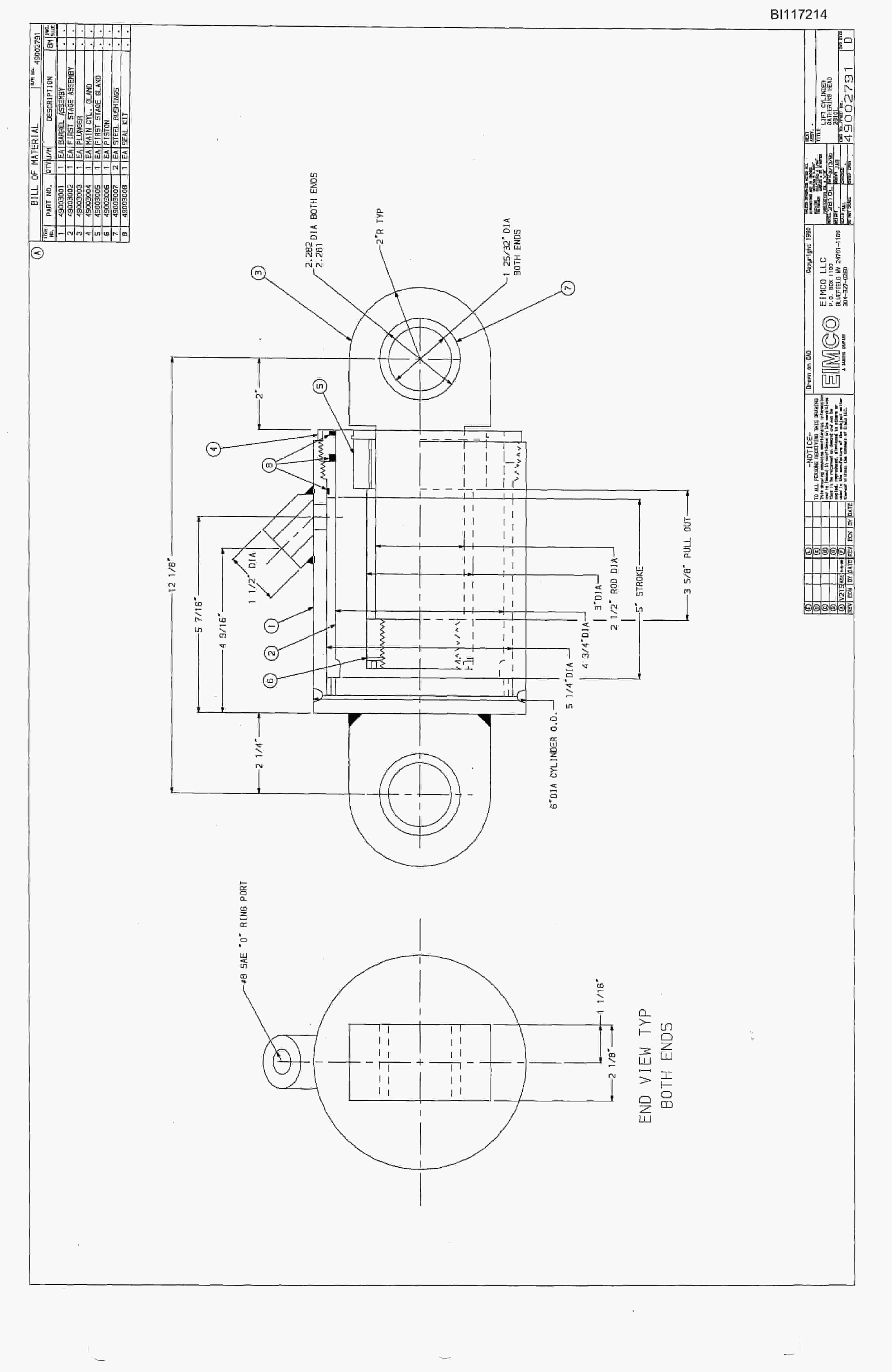 Bucyrus Dash Two Miner Parts Catalog BI117214-2