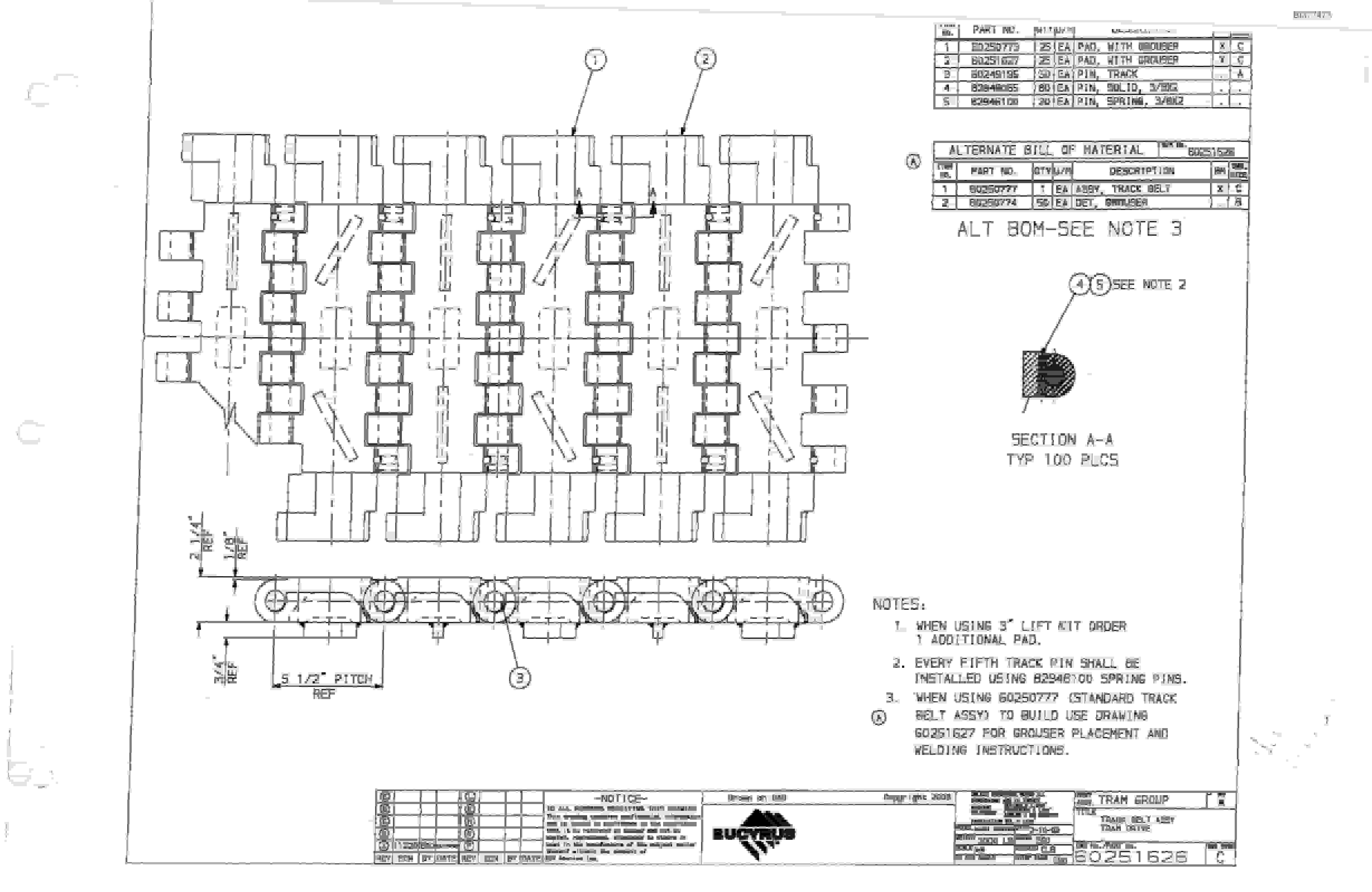 Bucyrus Dash Two Miner Parts Catalog BI377473-3