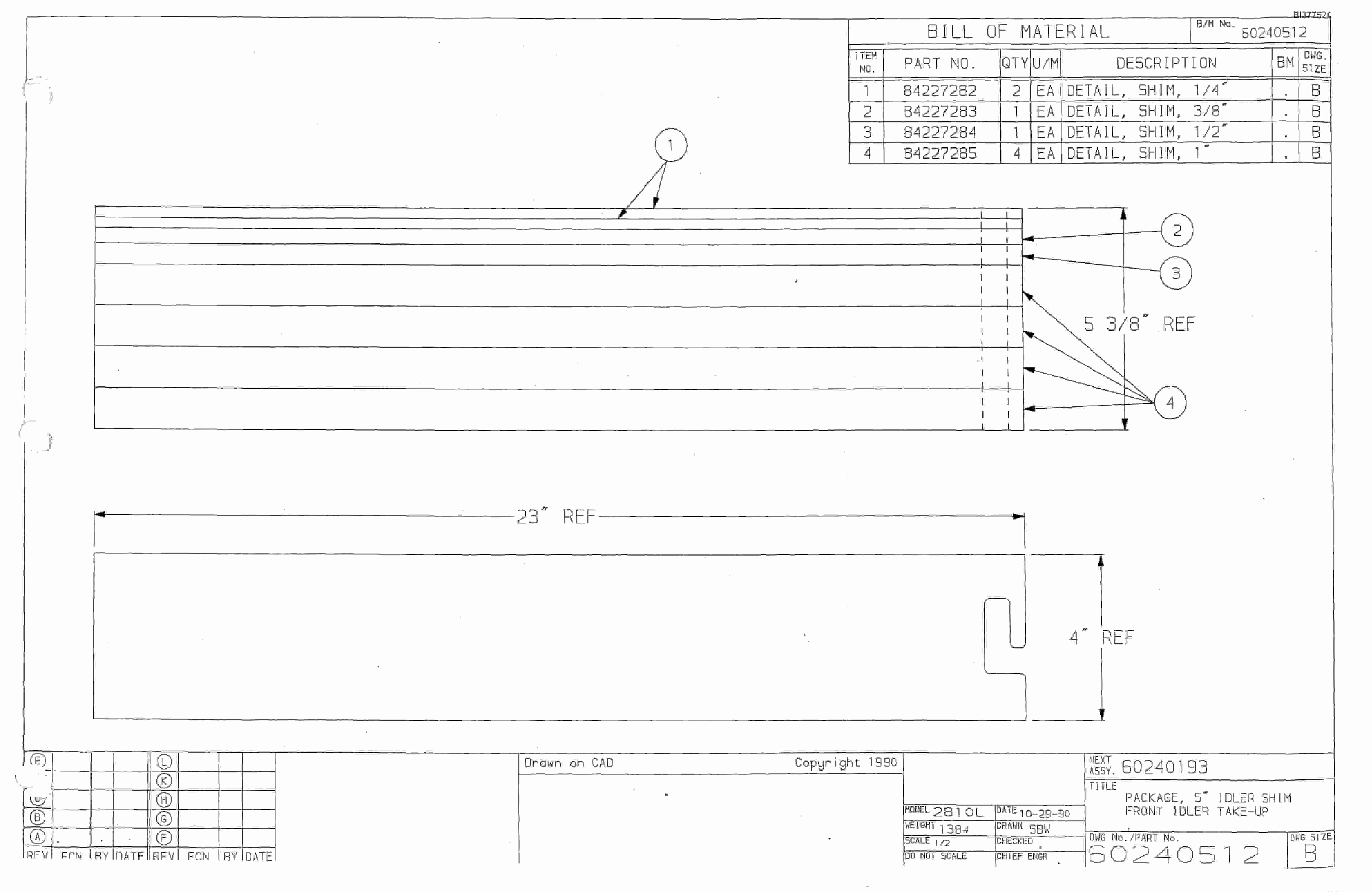 Bucyrus Dash Two Miner Parts Catalog BI377524-4