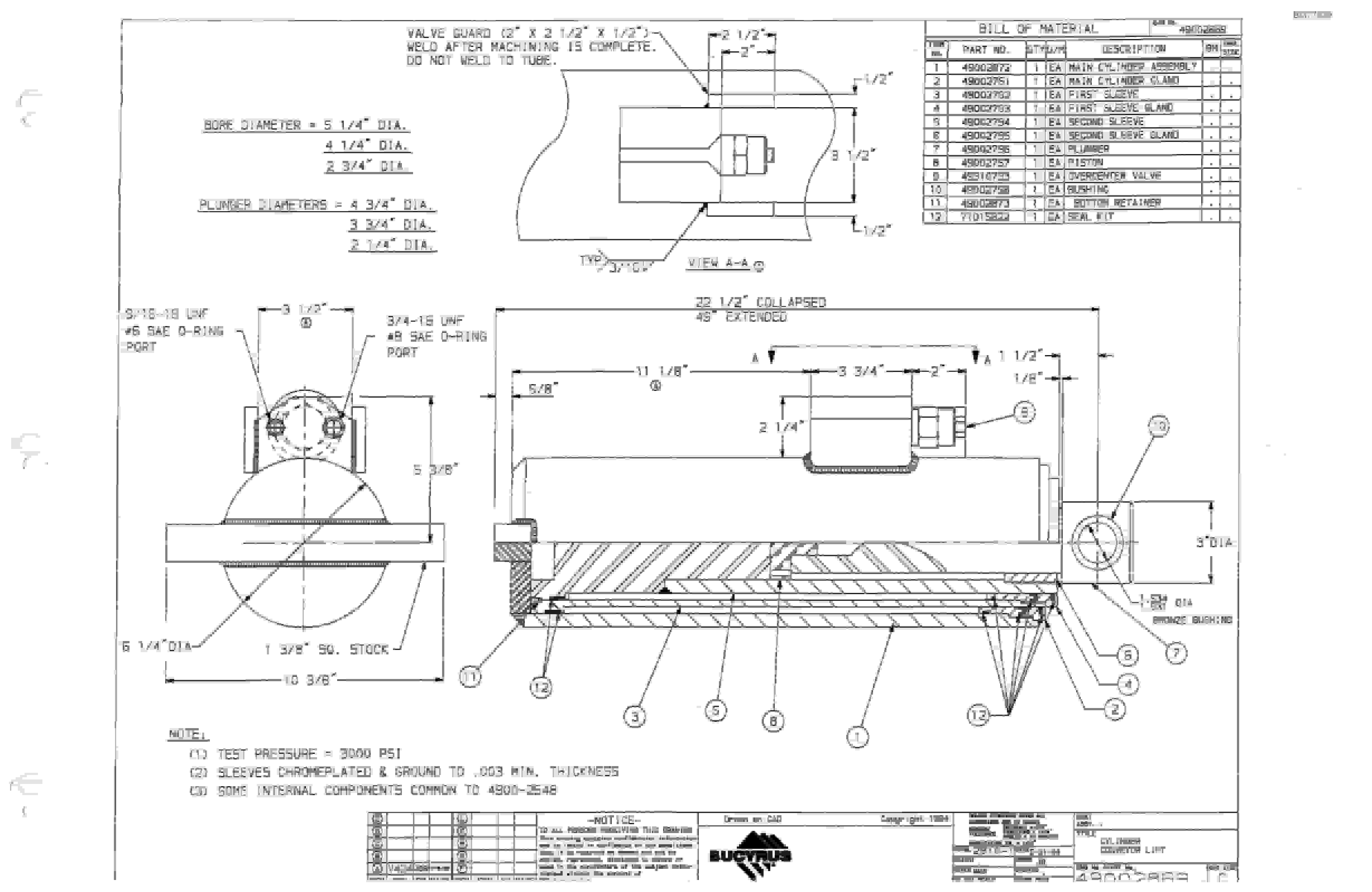 Bucyrus Dash Two Miner Parts Catalog BI377529-2
