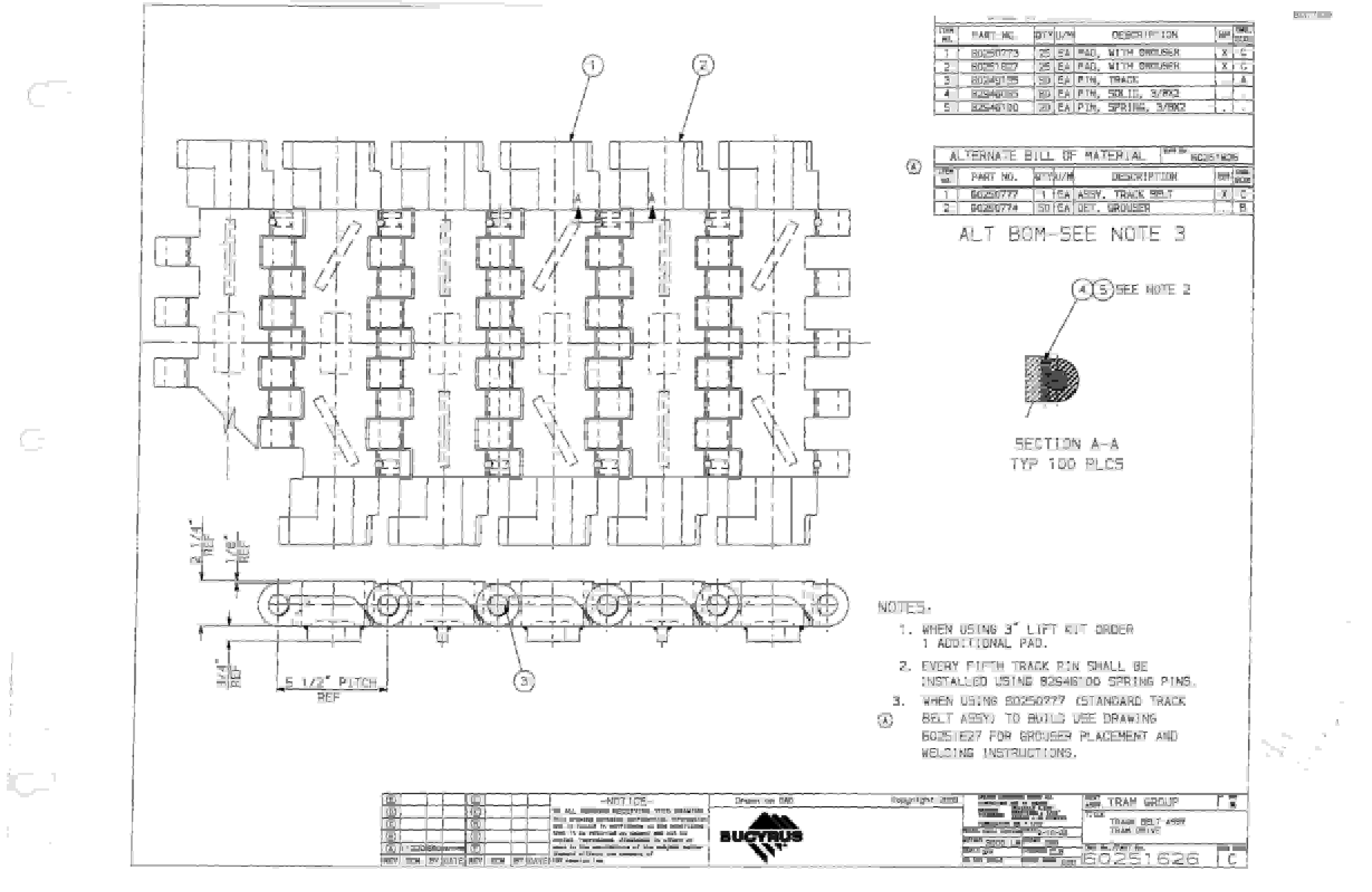 Bucyrus Dash Two Miner Parts Catalog BI377529-3