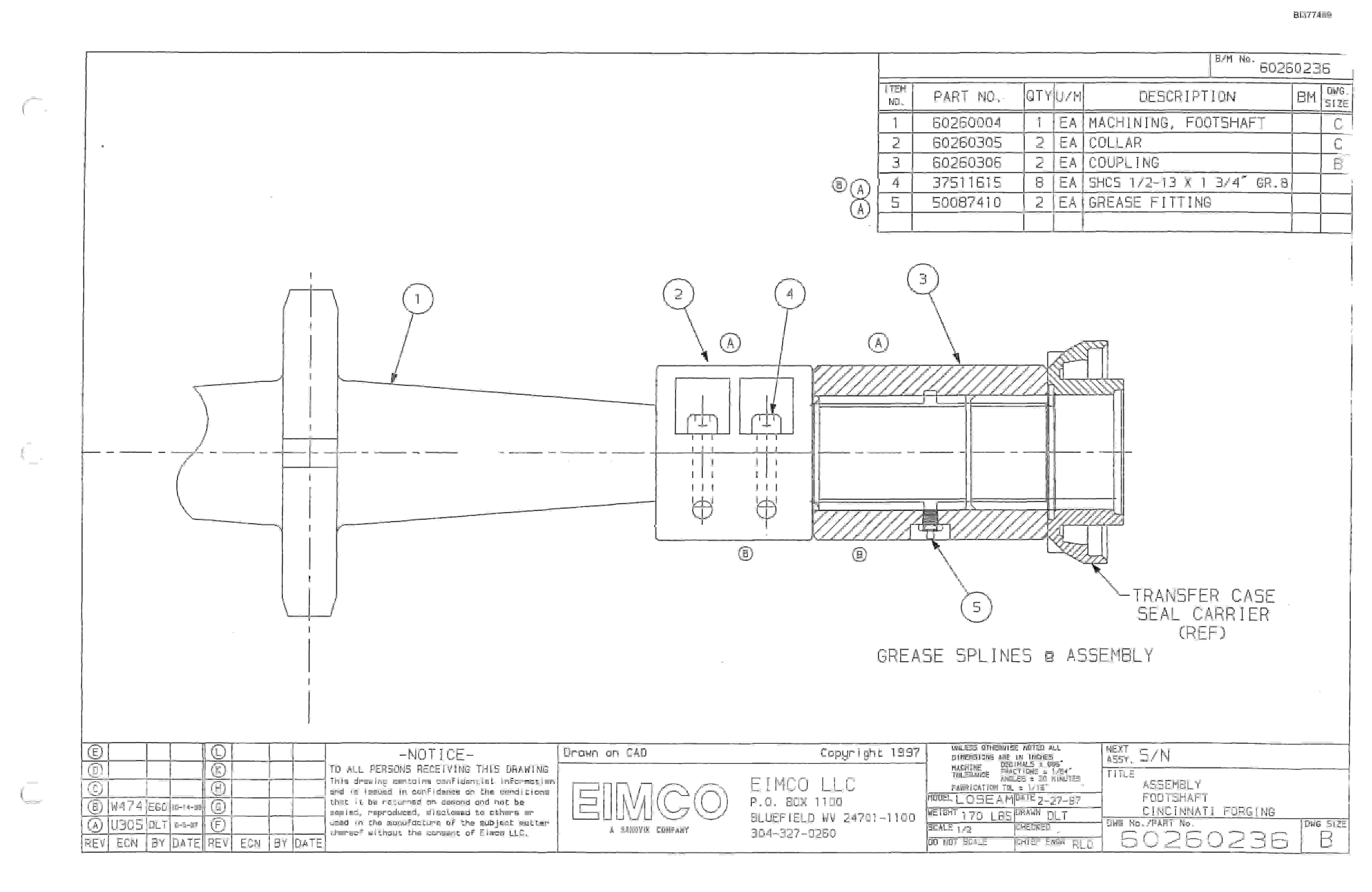 Bucyrus Dash Zero Drum Miner Parts Catalog BI377489-5