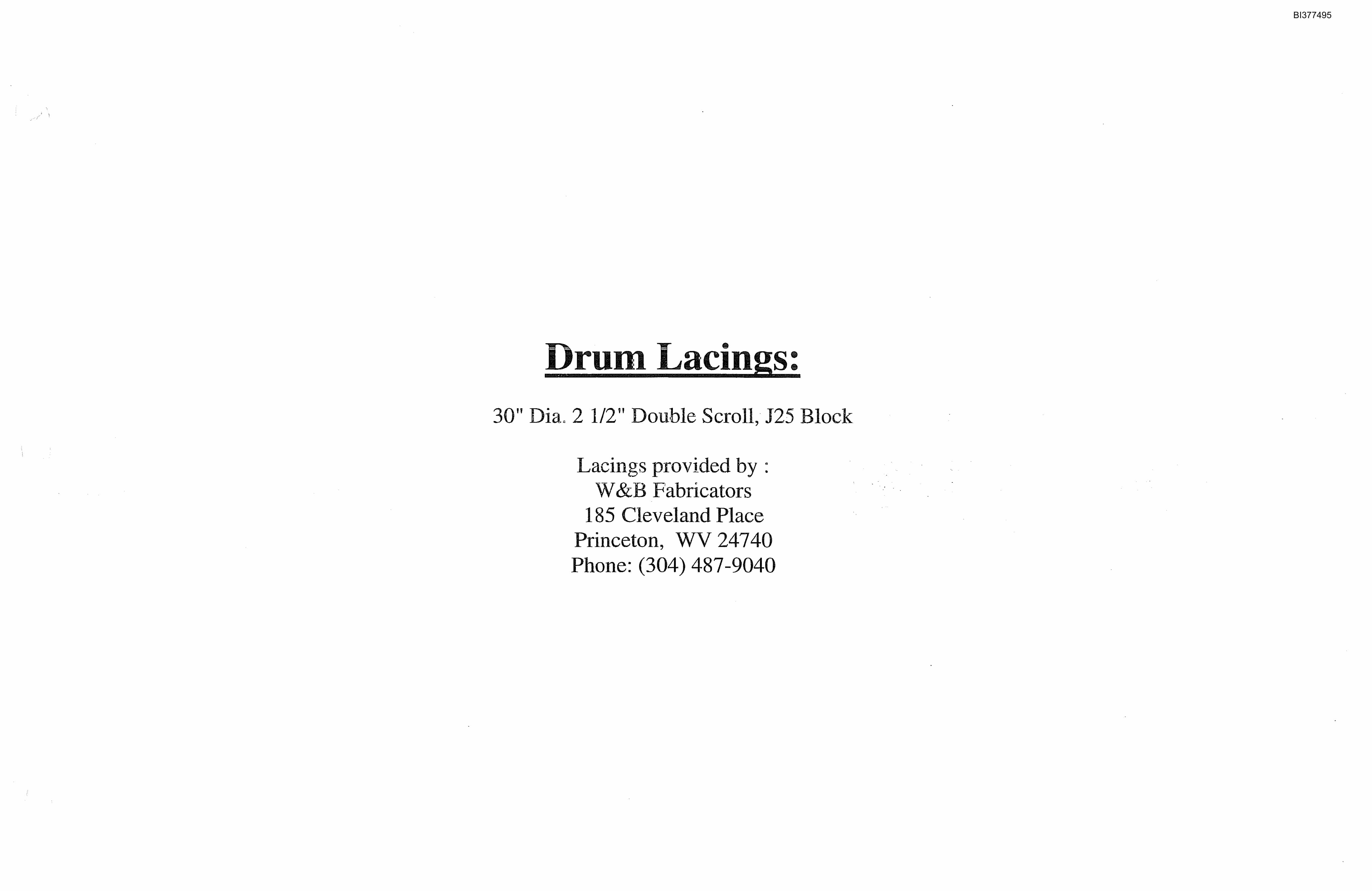Bucyrus Dash Zero Drum Miner Parts Catalog BI377495-4